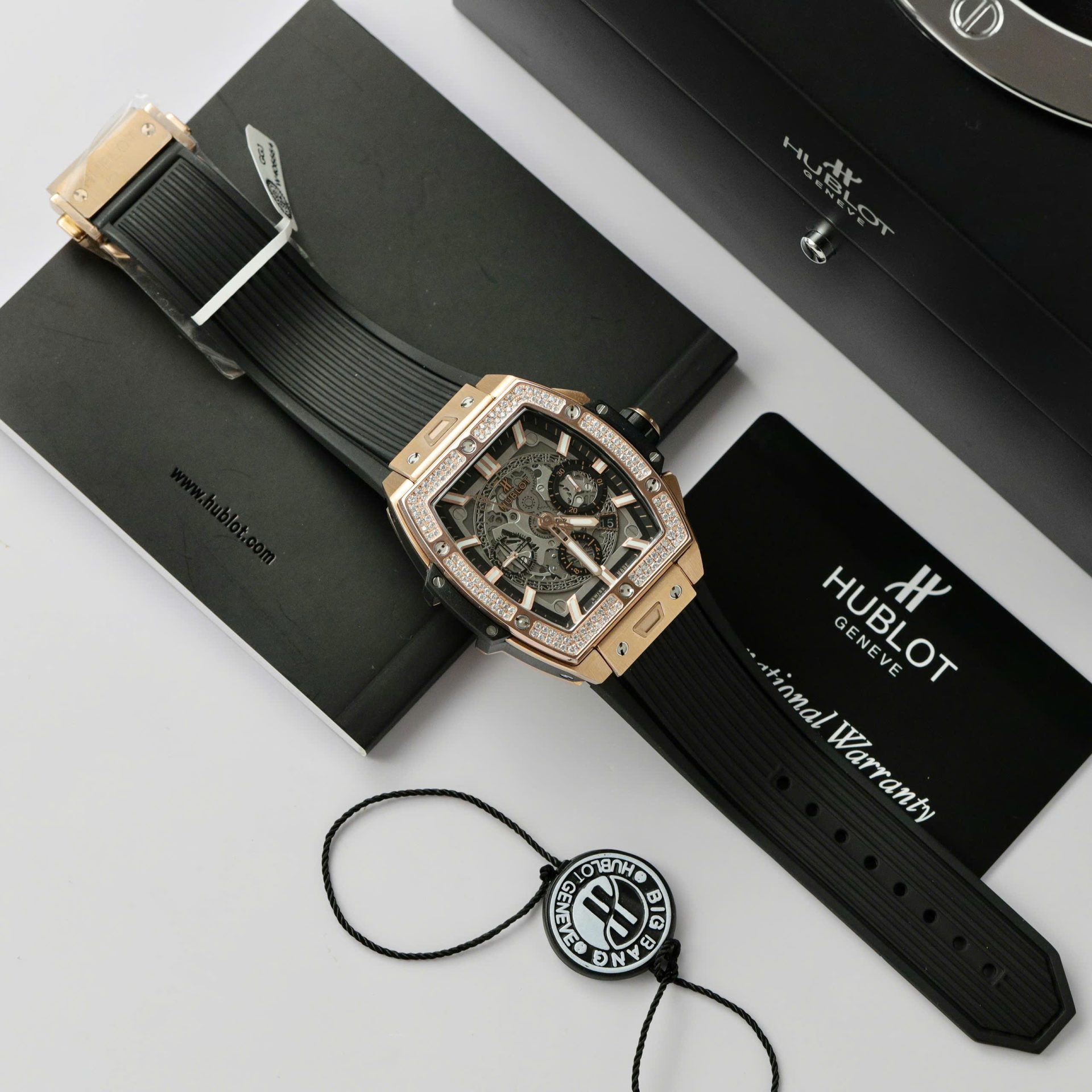 Hublot Spirit Of Big Bang King Gold Custom Moissanite Diamonds Hong Kong 42mm - Elite Watch Atelier