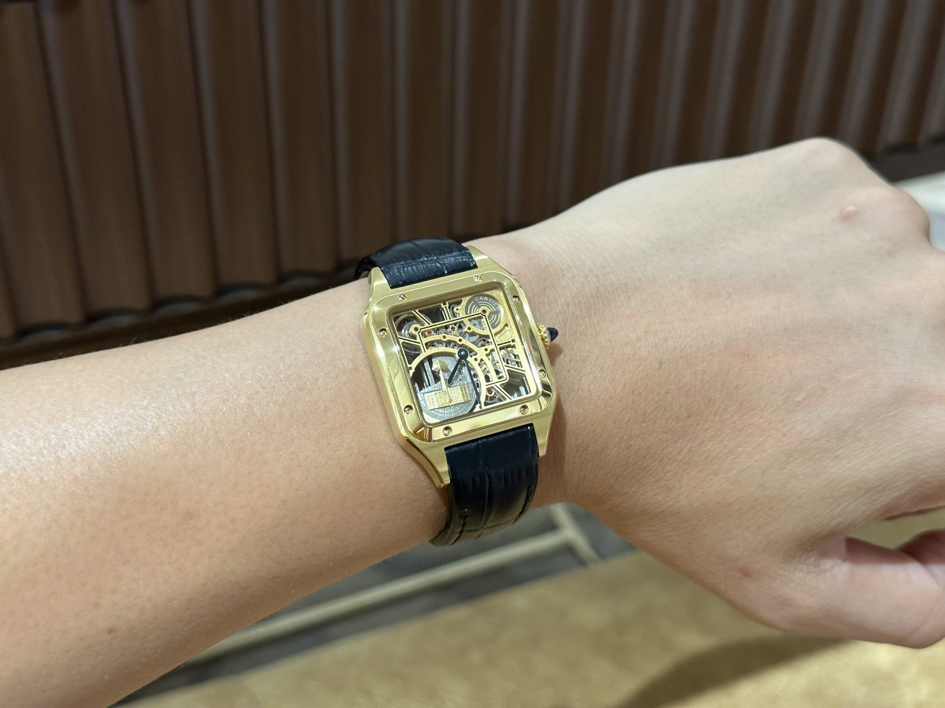 Cartier Replica Watch Santos WHSA0031 Quartz Leather Strap 31x43mm - Top club
