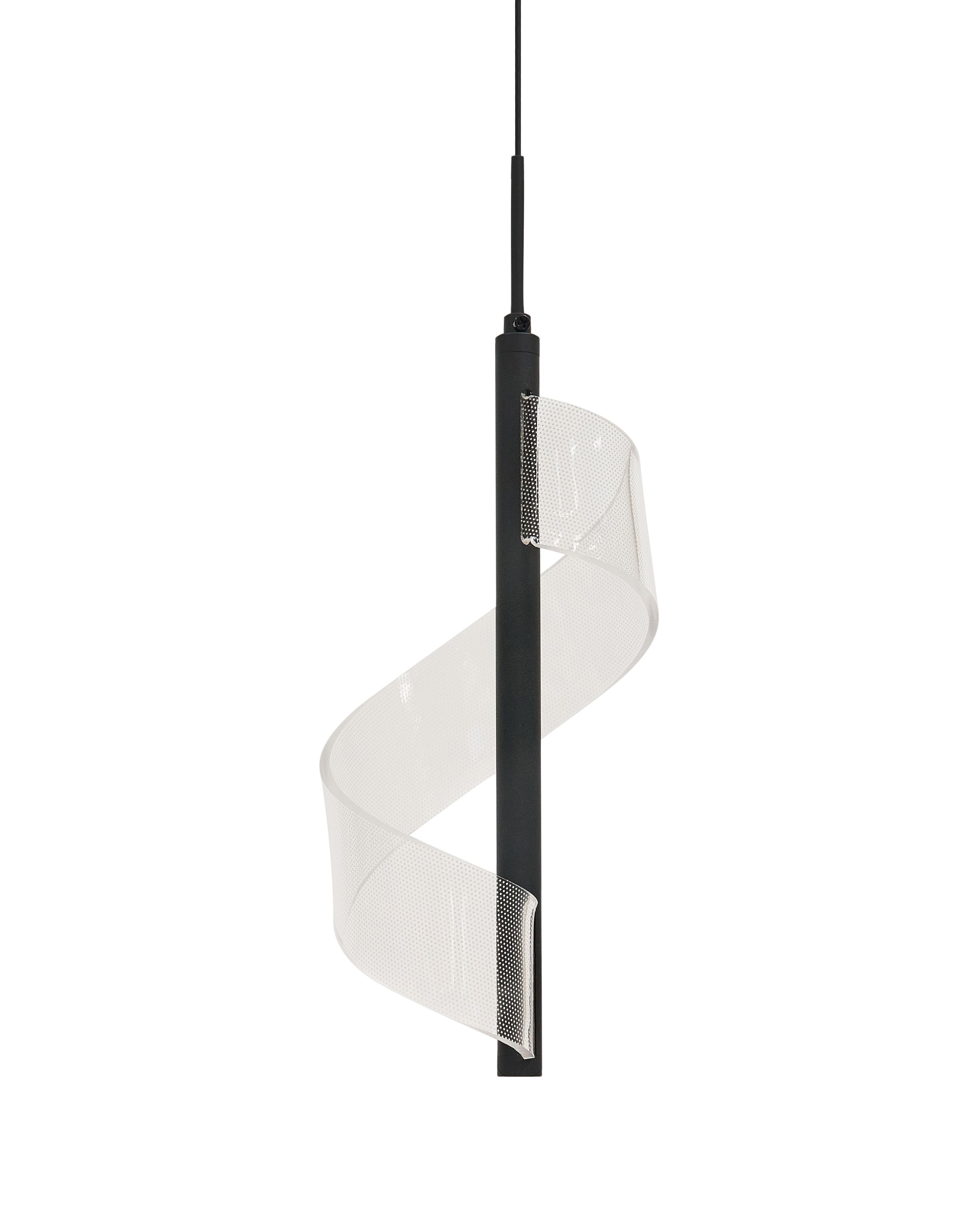LED Pendant Lamp SARELA Metal Black
