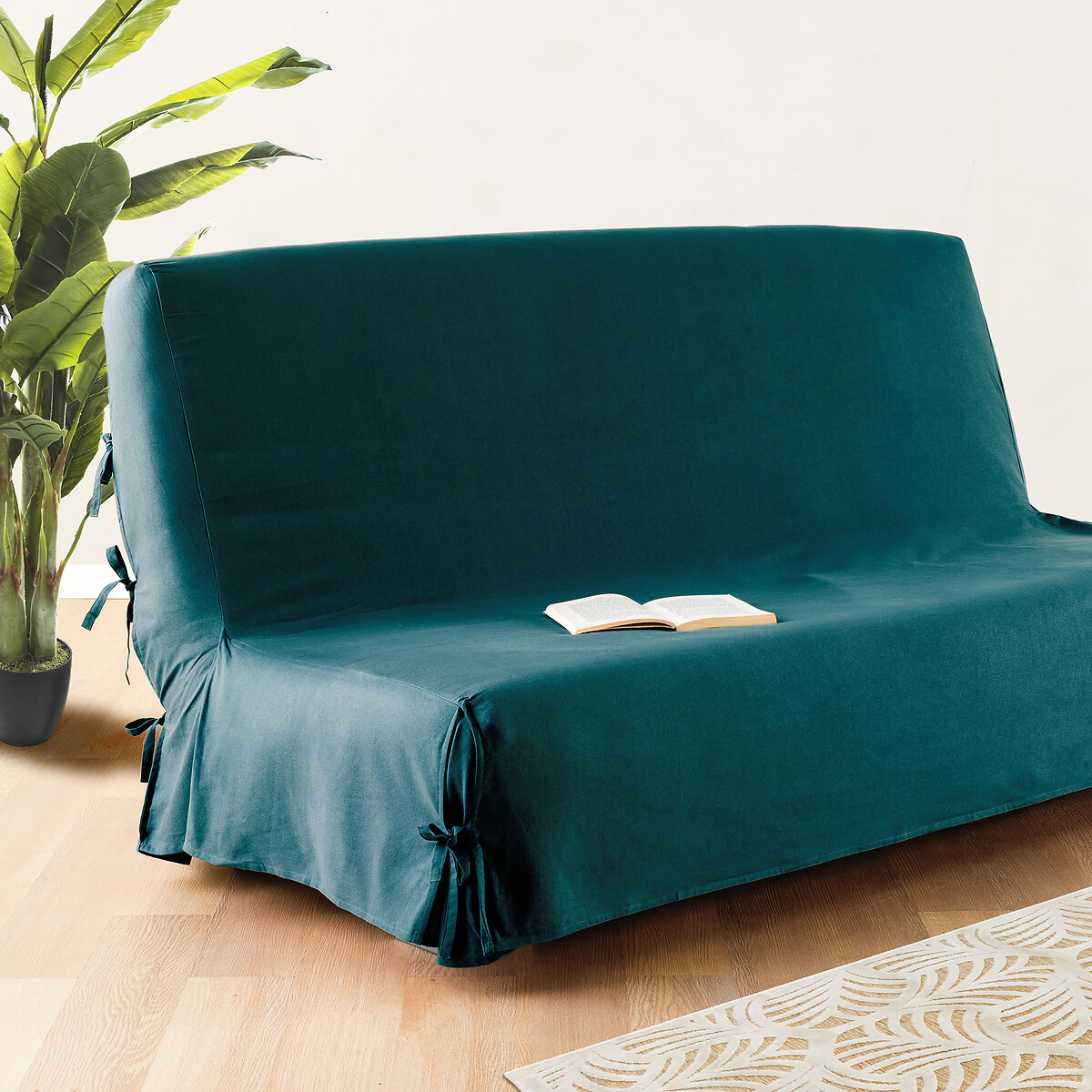 Sofa bed cover, cotton Beige, 140x200 cm