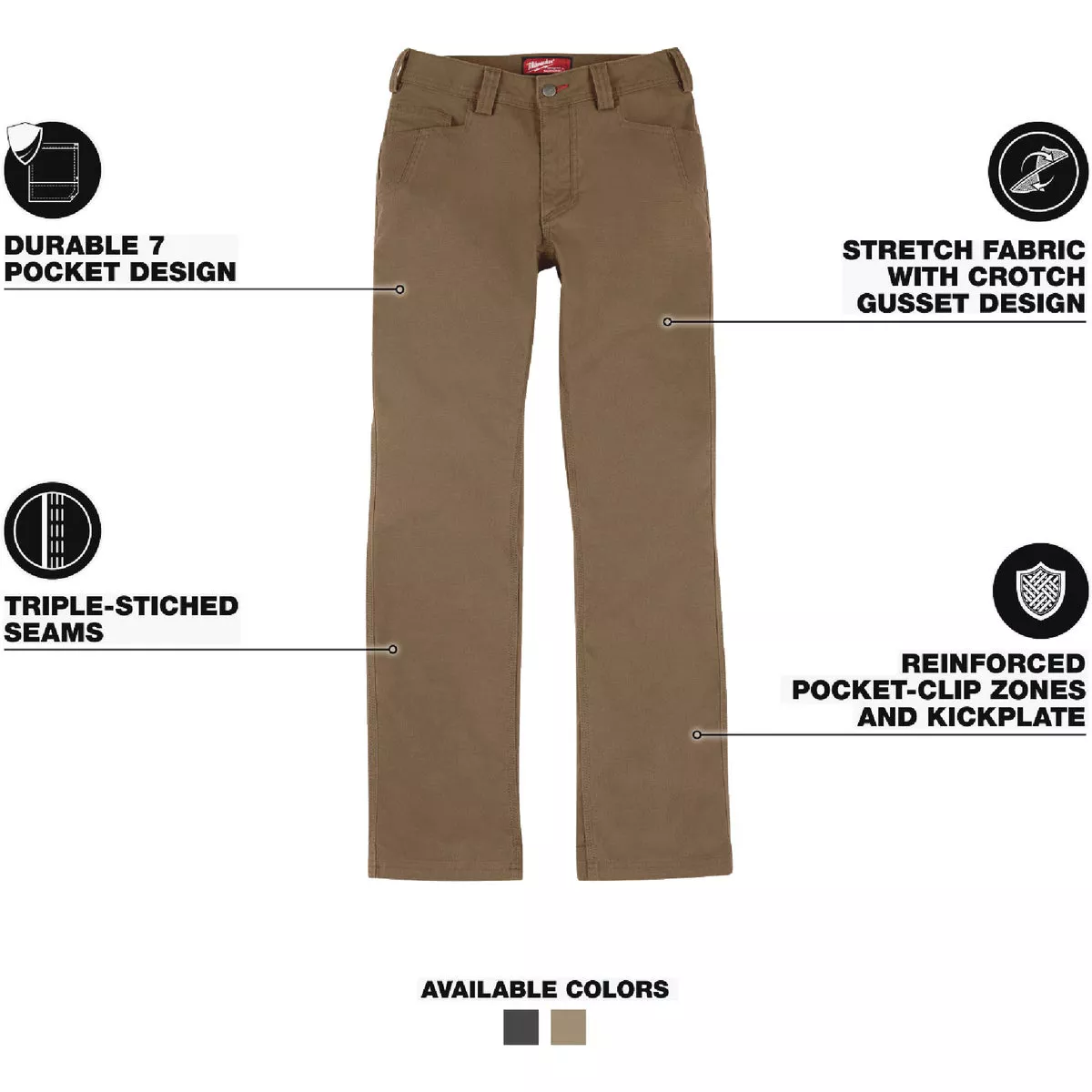 Milwaukee Women's 6 Regular Khaki Work Pants