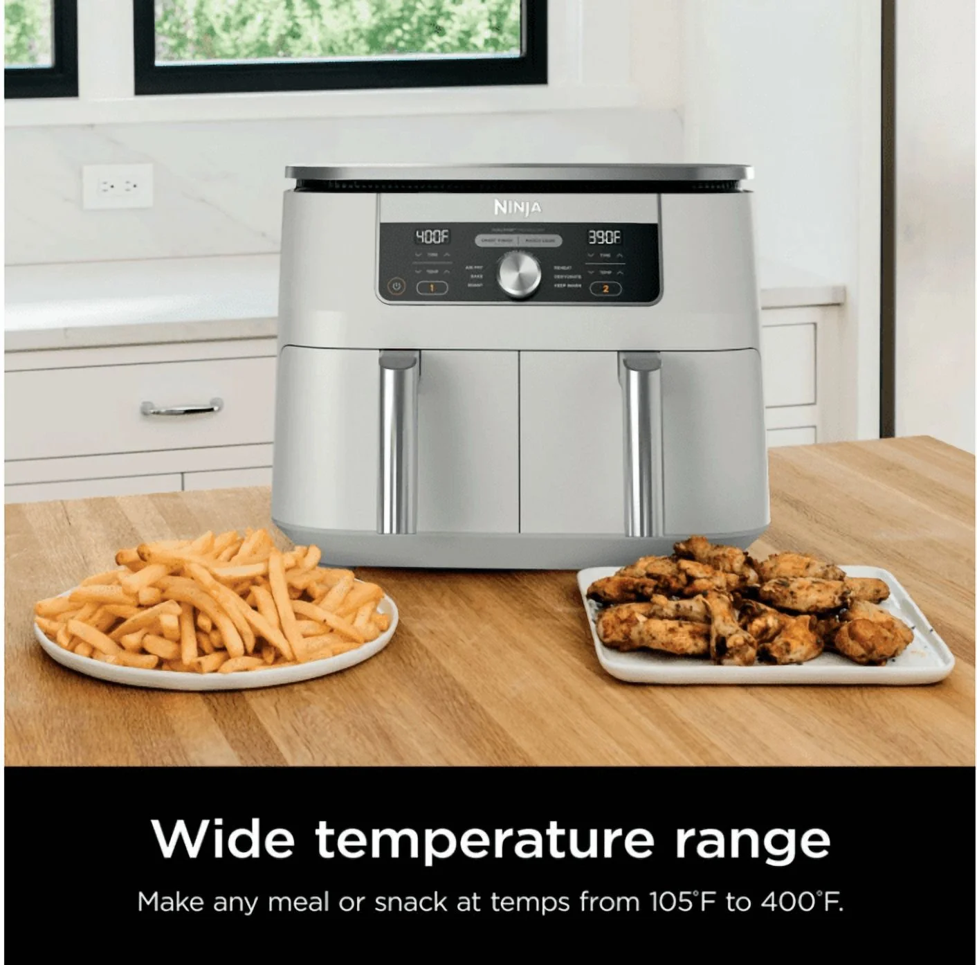 Ninja Foodi 6-in-1, 8 Quart 2-Basket Air Fryer with DualZone Technology -White - Image 8
