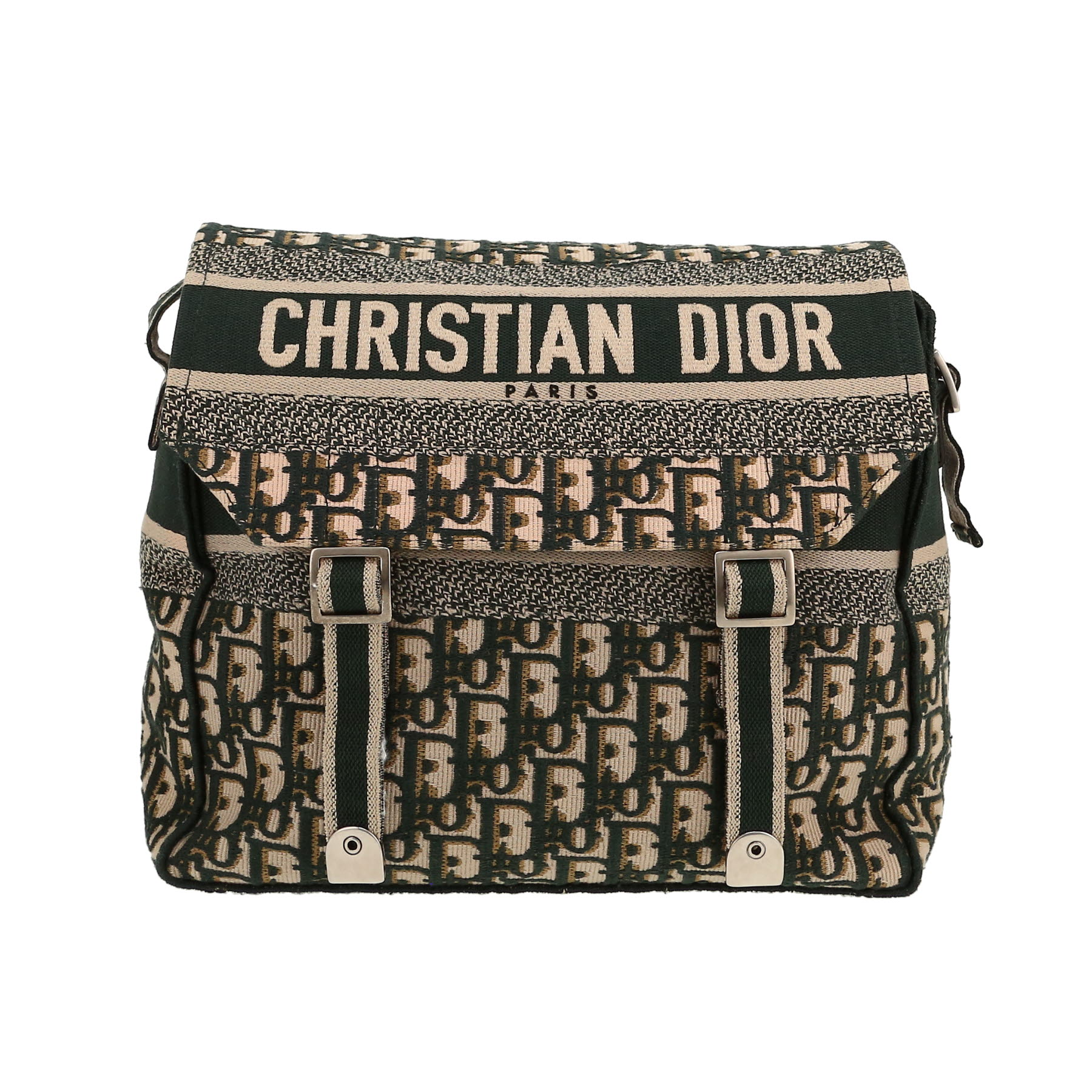 Dior Diorcamp shoulder bag in green monogram canvas Oblique1:1High-quality replica