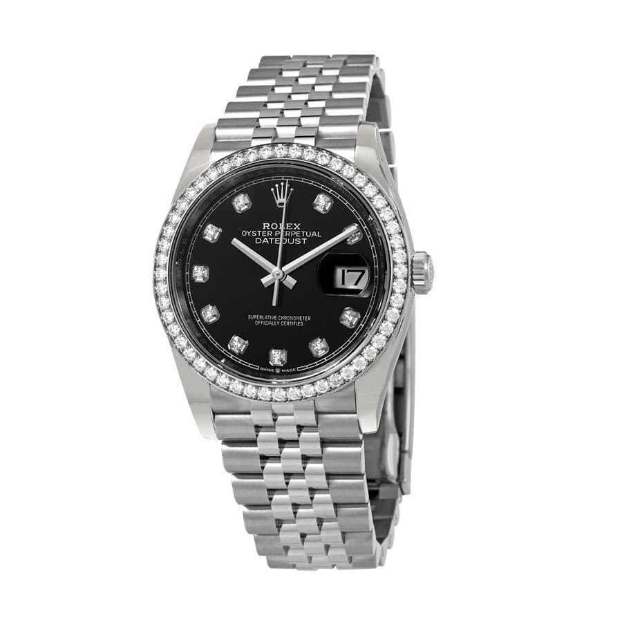 Rolex Datejust 116234 Stainless Steel Black Dial Replica - Elite Watch Atelier