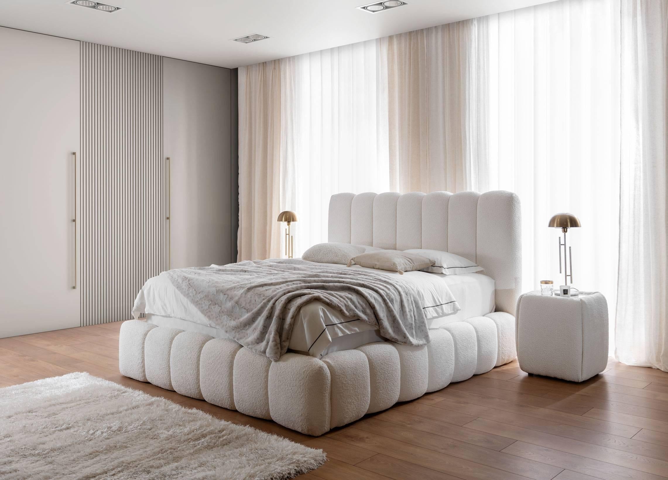 Blokker Dawn Bedframe met Opbergruimte - 180 x 200 cm - Ivoor