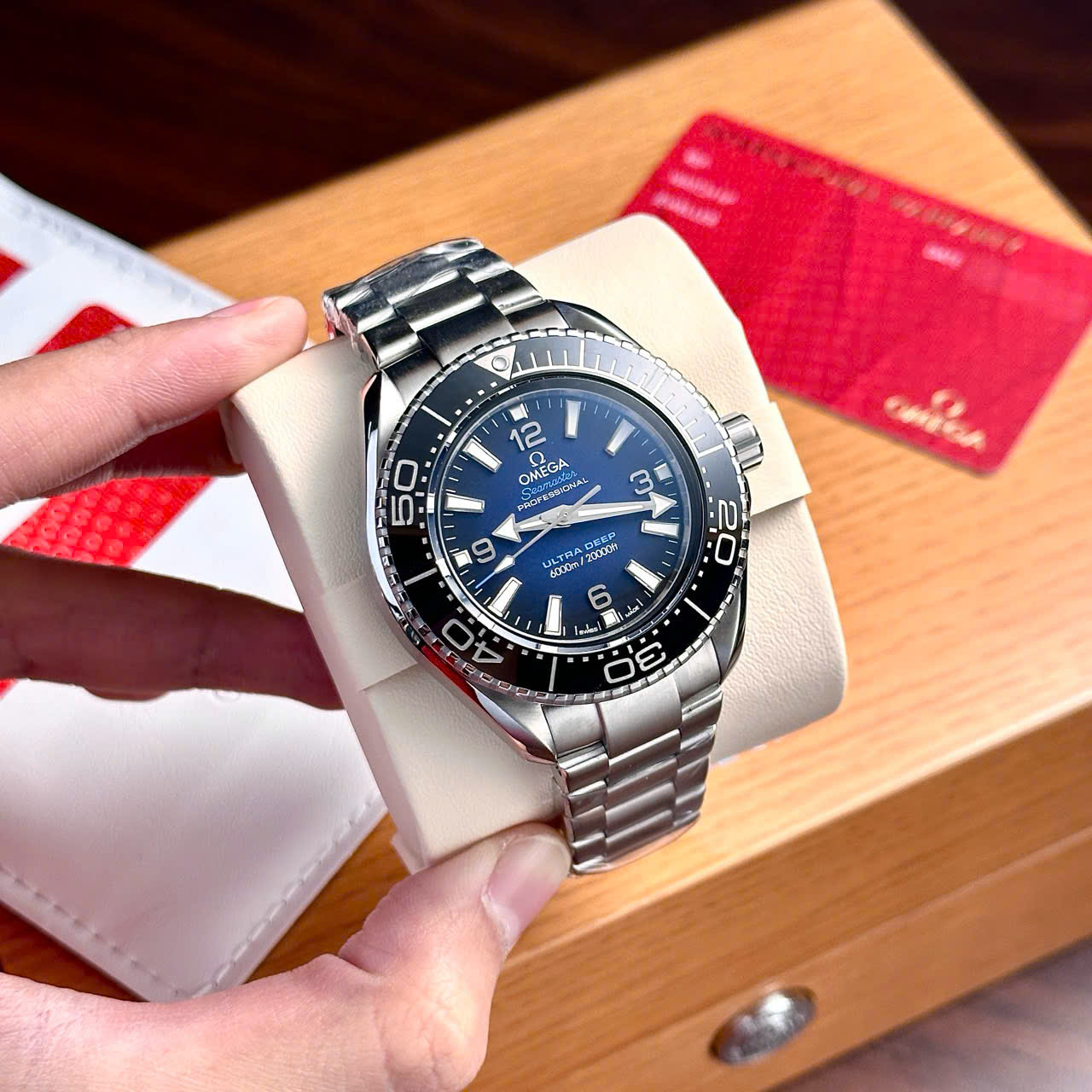 Omega Seamaster Planet Ocean 6000M Ultra Deep Replica Watches Blue Dial VSF 45.5mm - Top club