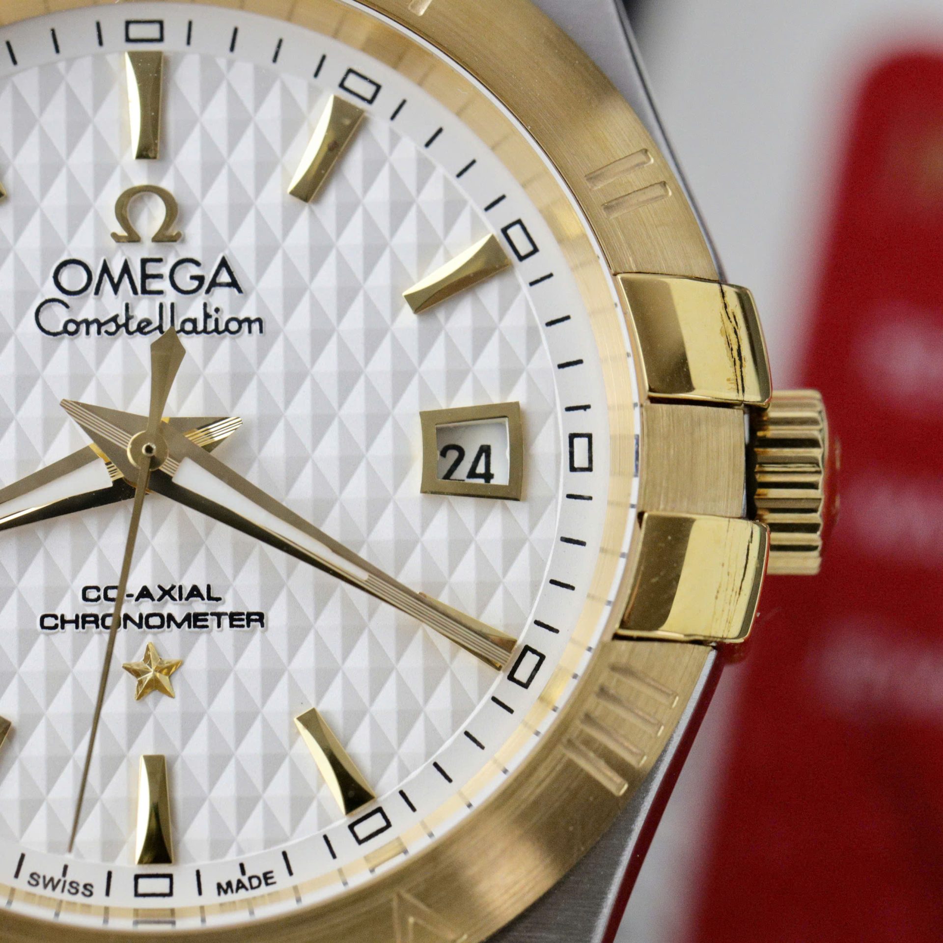 Omega Constellation Co-Axial Fake Watch Metal Wire 38mm - Top club