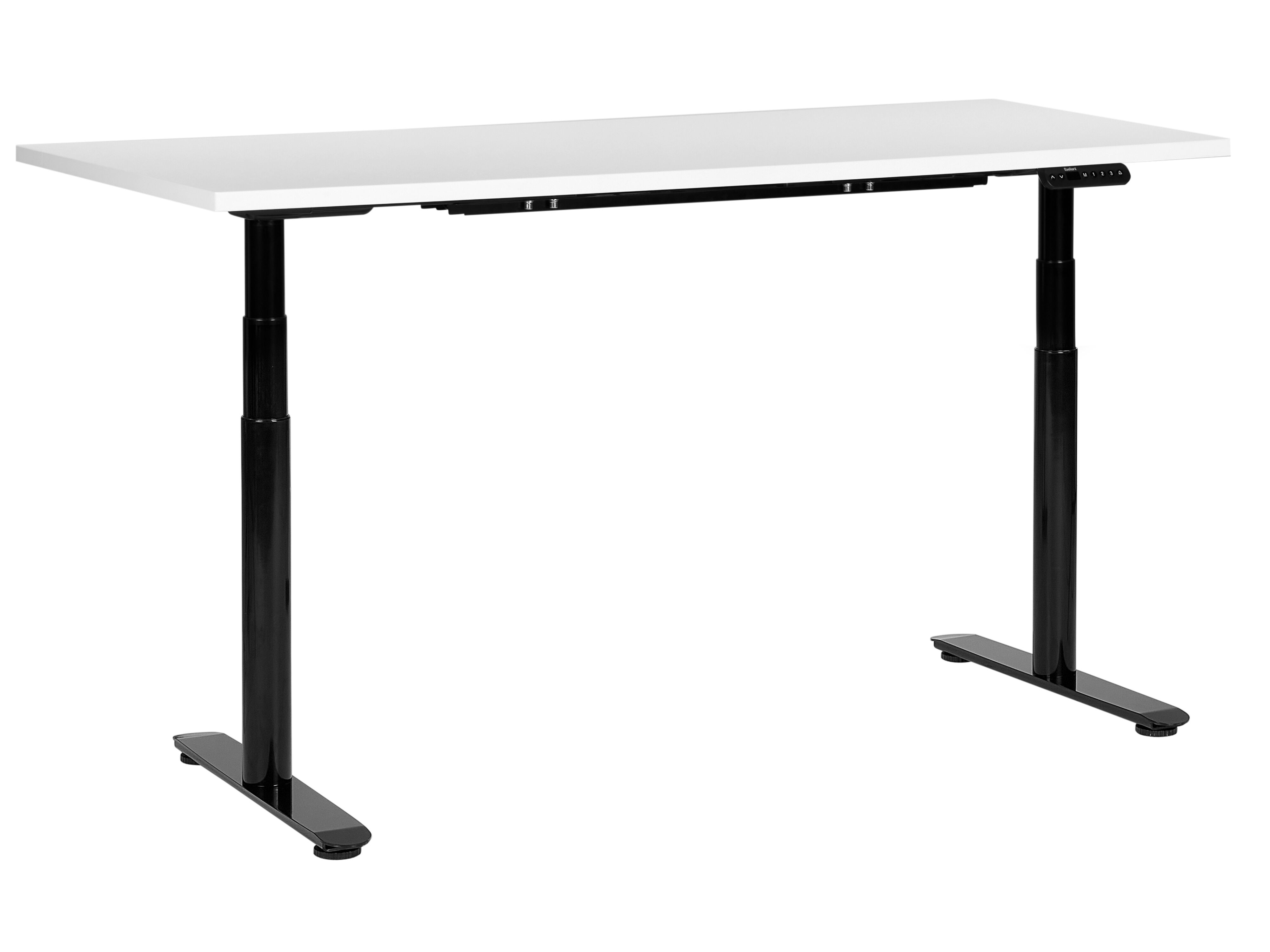 Electric Adjustable Standing Desk DESTINAS White/ Black 160 cm 72 cm