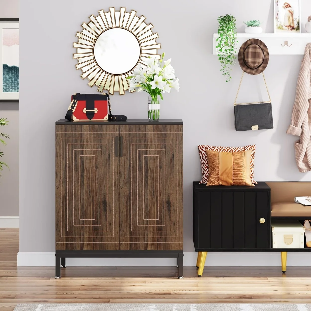 Tribesigns 20 Pairs Shoe Storag Cabinet for Entryway - Image 5