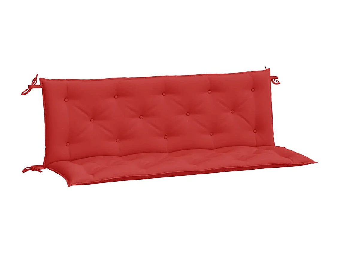Coussins de banc jardin lot de 2 rouge 150x50x7 cm tissu Oxford