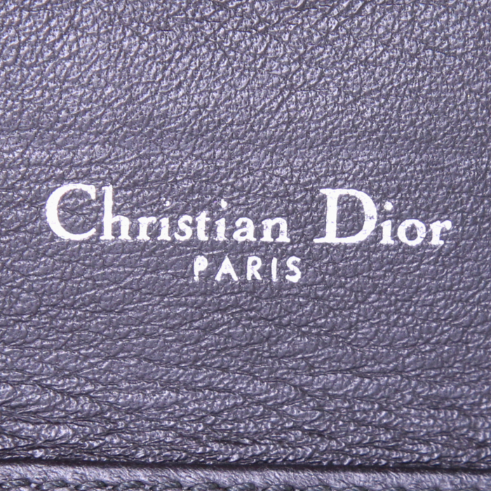 Dior Diorama Wallet on Chain handbag/clutch in black grained leather1:1High-quality replica
