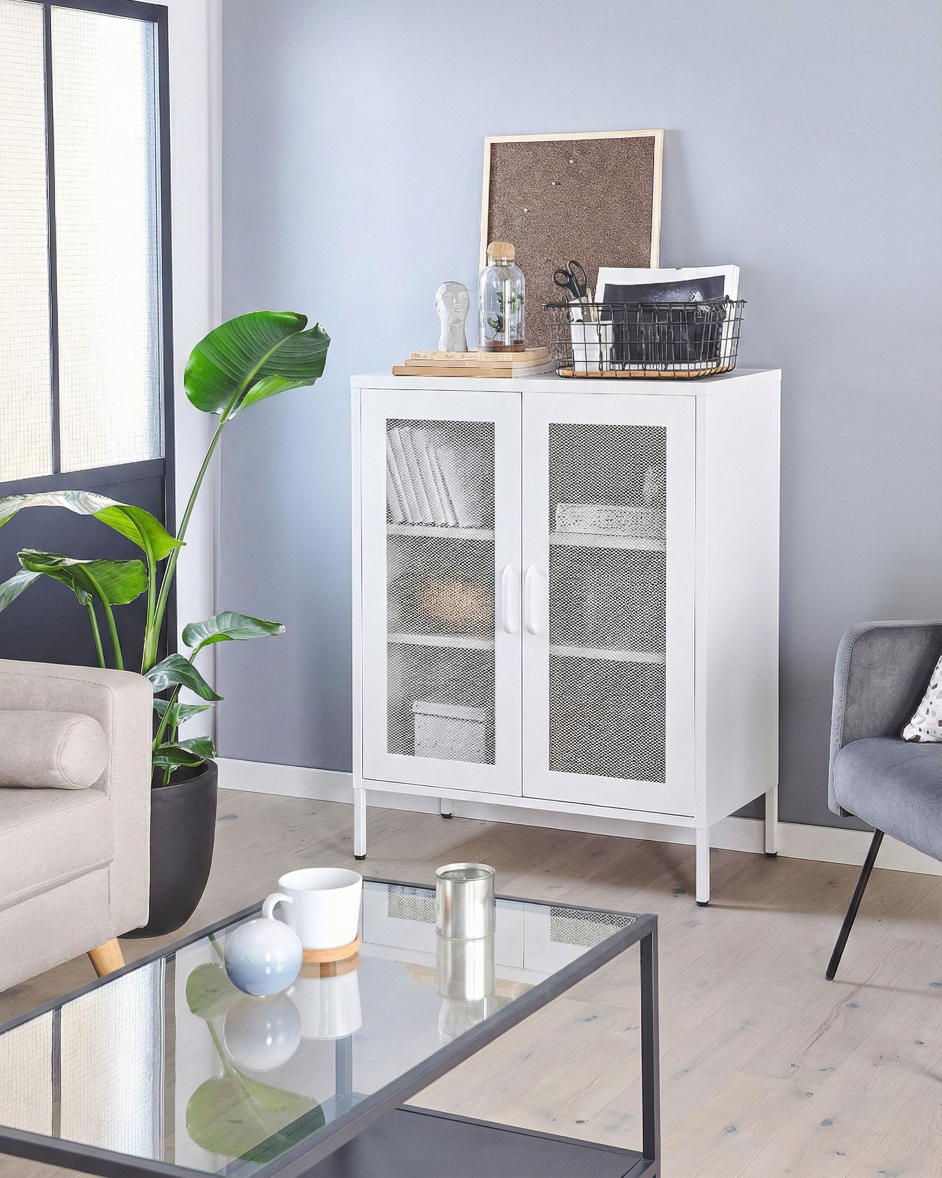 Cabinet WAKATIPU Metal White