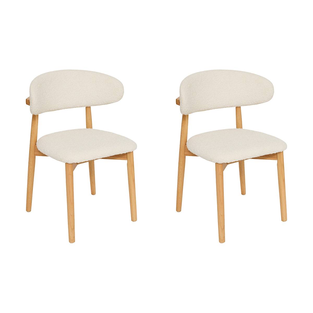 Set of 2 "Sari" chairs White