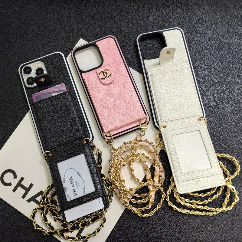C.C Crossbody Leather iPhone Case - Wholesale & Influencer