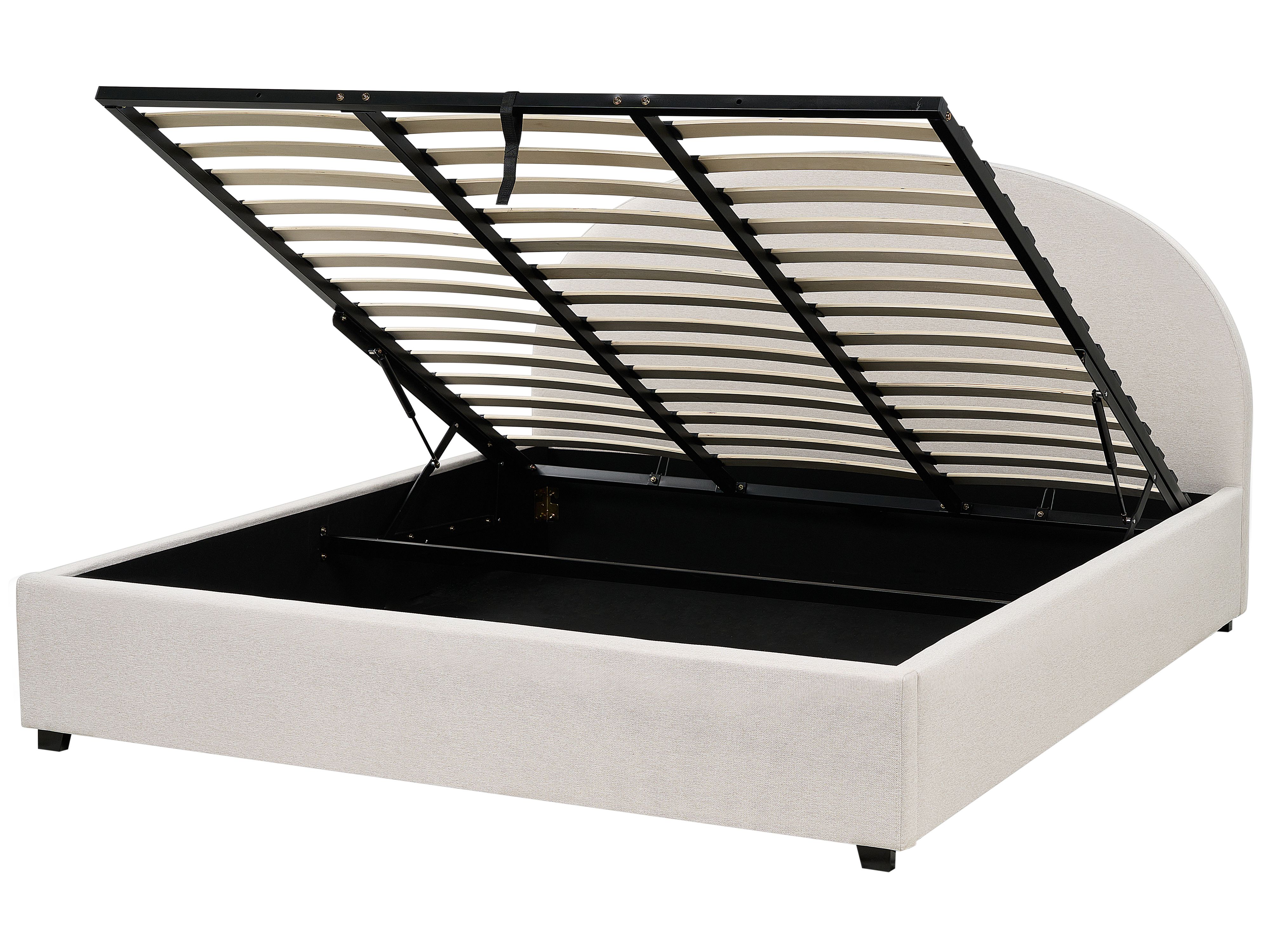 Ottoman Bed Fabric VAUCLUSE 180 x 200 cm (EU Super King) Light Beige