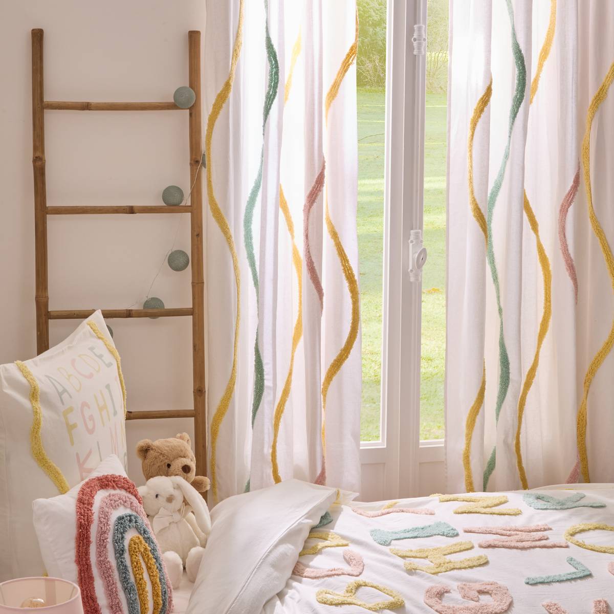 Children's Curtain "Tufy" White, 260x140 cm