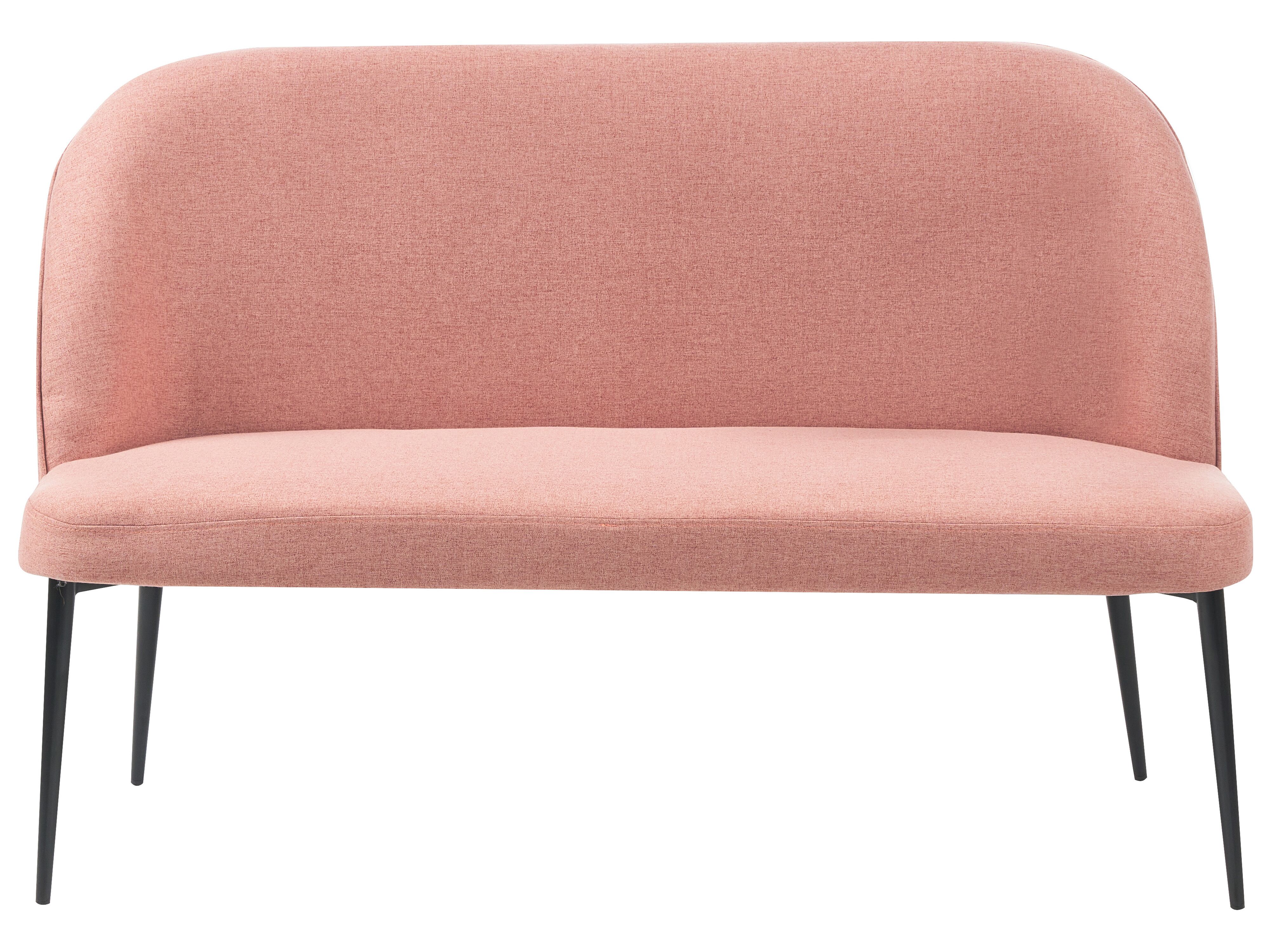 Dining Bench 2 Seater OSBY Fabric Pink