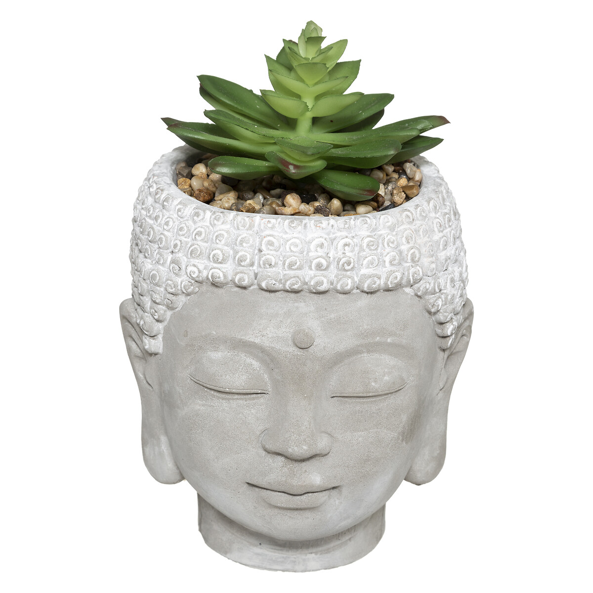 Artificial plant "Buddha" Cement pot, H.13,5 cm