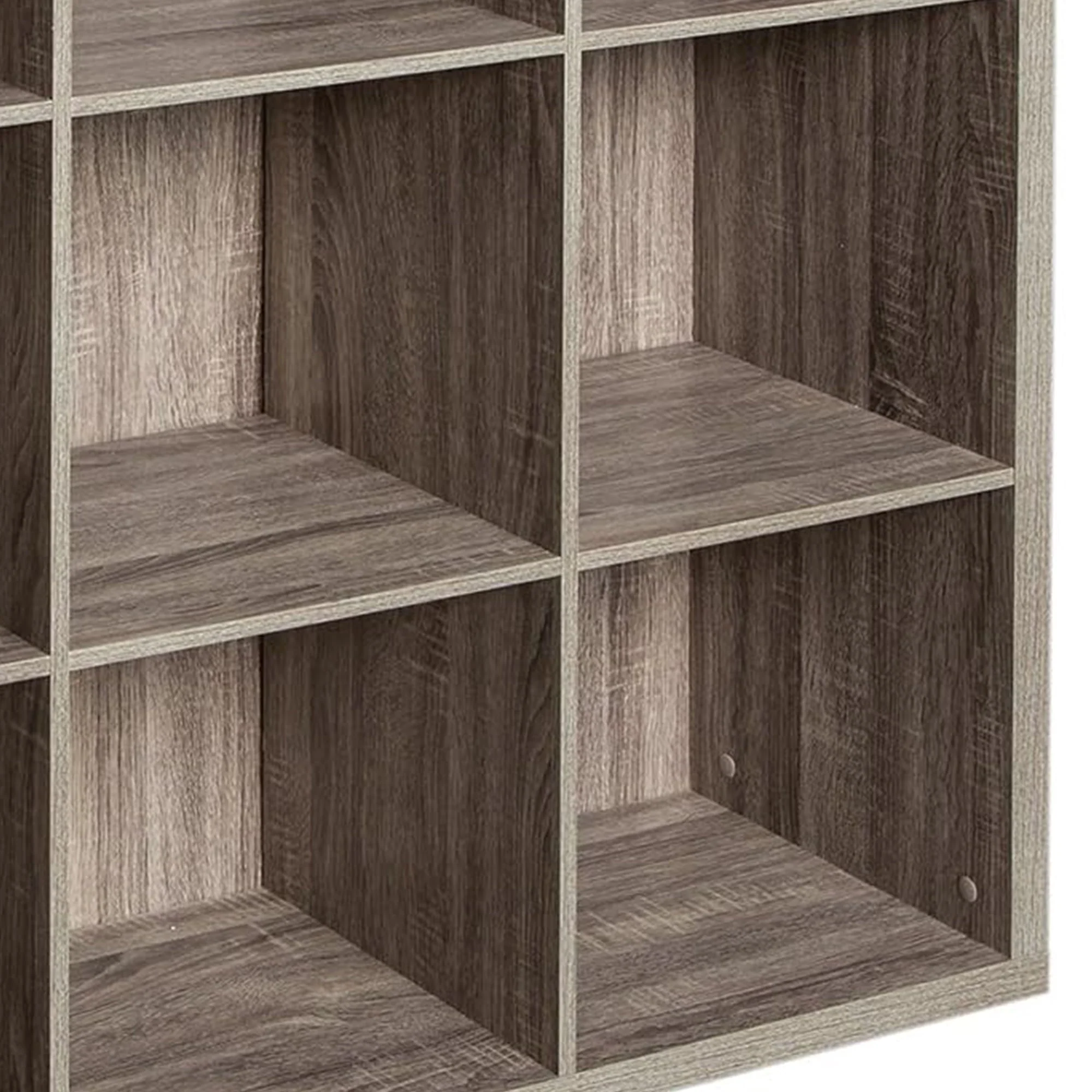 ClosetMaid 9 Cube Storage Shelf Bookshelf Organizer with Back Panel, Gray - Image 6