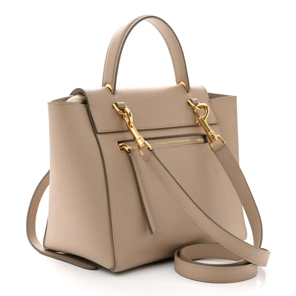 Shop Mirror Quality Celine Micro Belt Bag Replicas in Light Taupe1:1High-quality replica