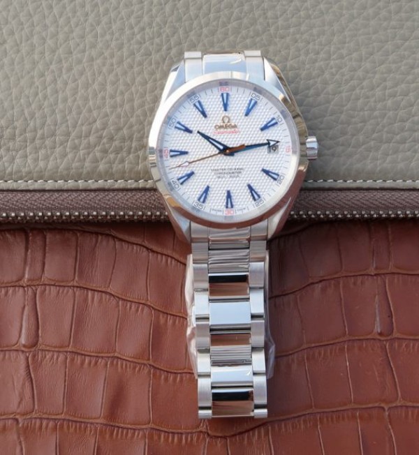 Replica Omega Seamaster 150M Ryder Cup White Textured Dial SS Bracelet A8500 - Top club