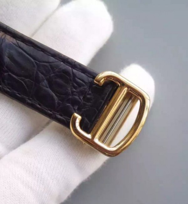 Replica Cartier Rotonde De Cartier Tourbillon YG Leather Strap - Top club