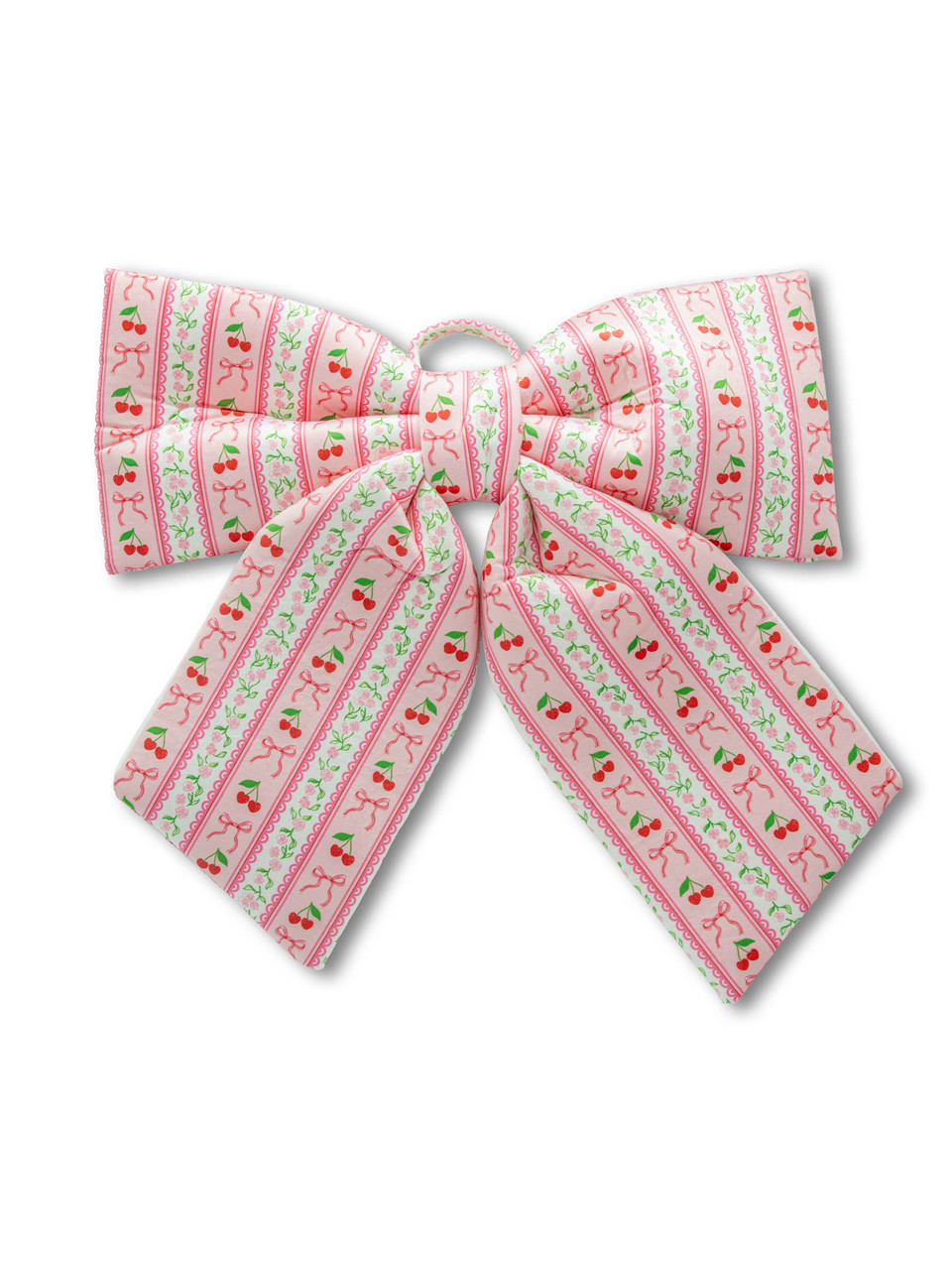 0126-DECOR-BOW-STRPCHRY - Simply Southern Outlet