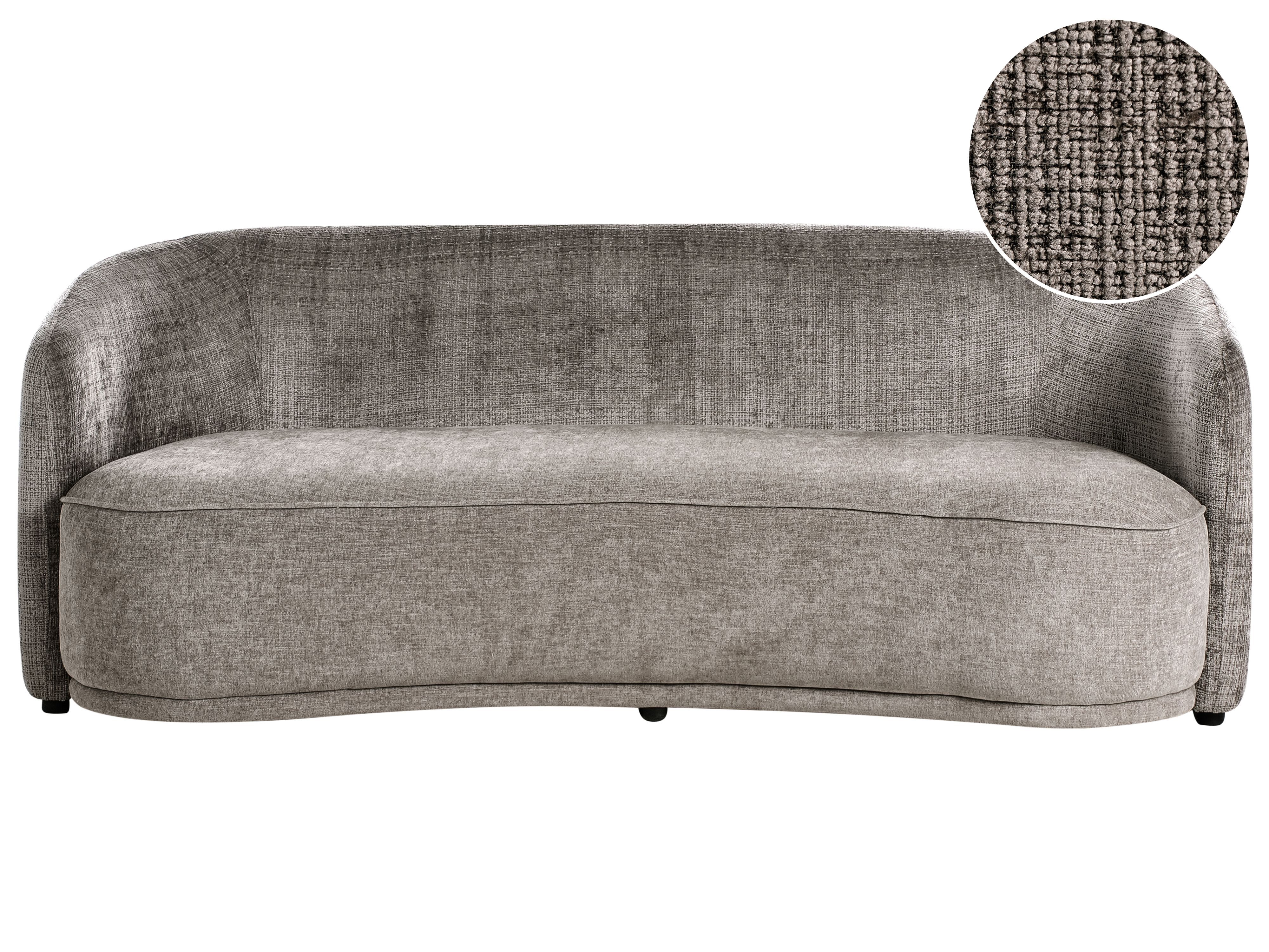 Sofa 3 Seater ROSET Fabric Brown