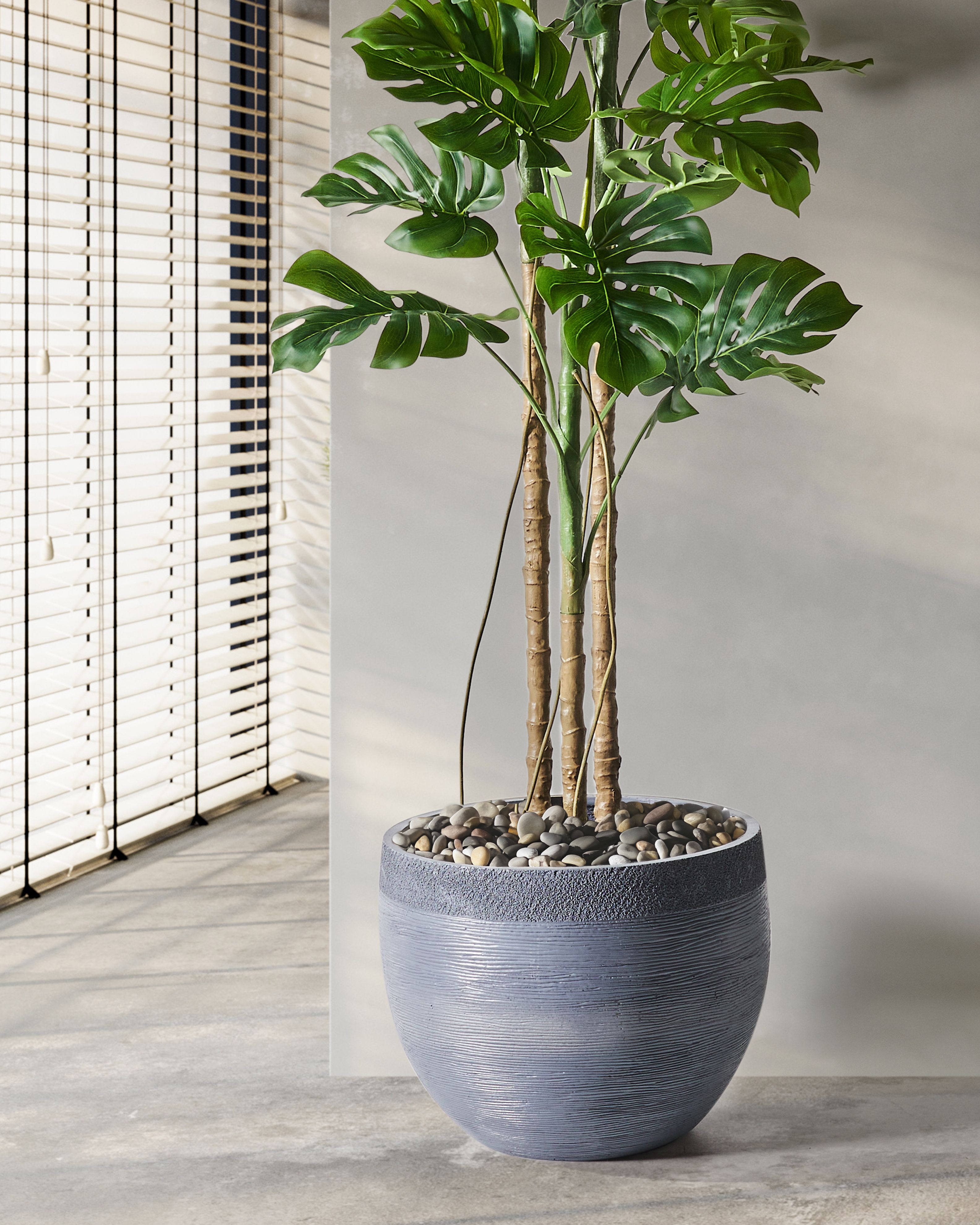 Plant Pot ZAKROS 50 cm Grey