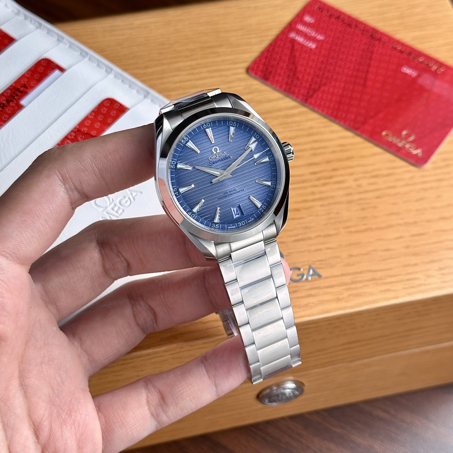Omega Seamaster Summer Blue Dial Replica Watch VS Factory 41mm - Top club