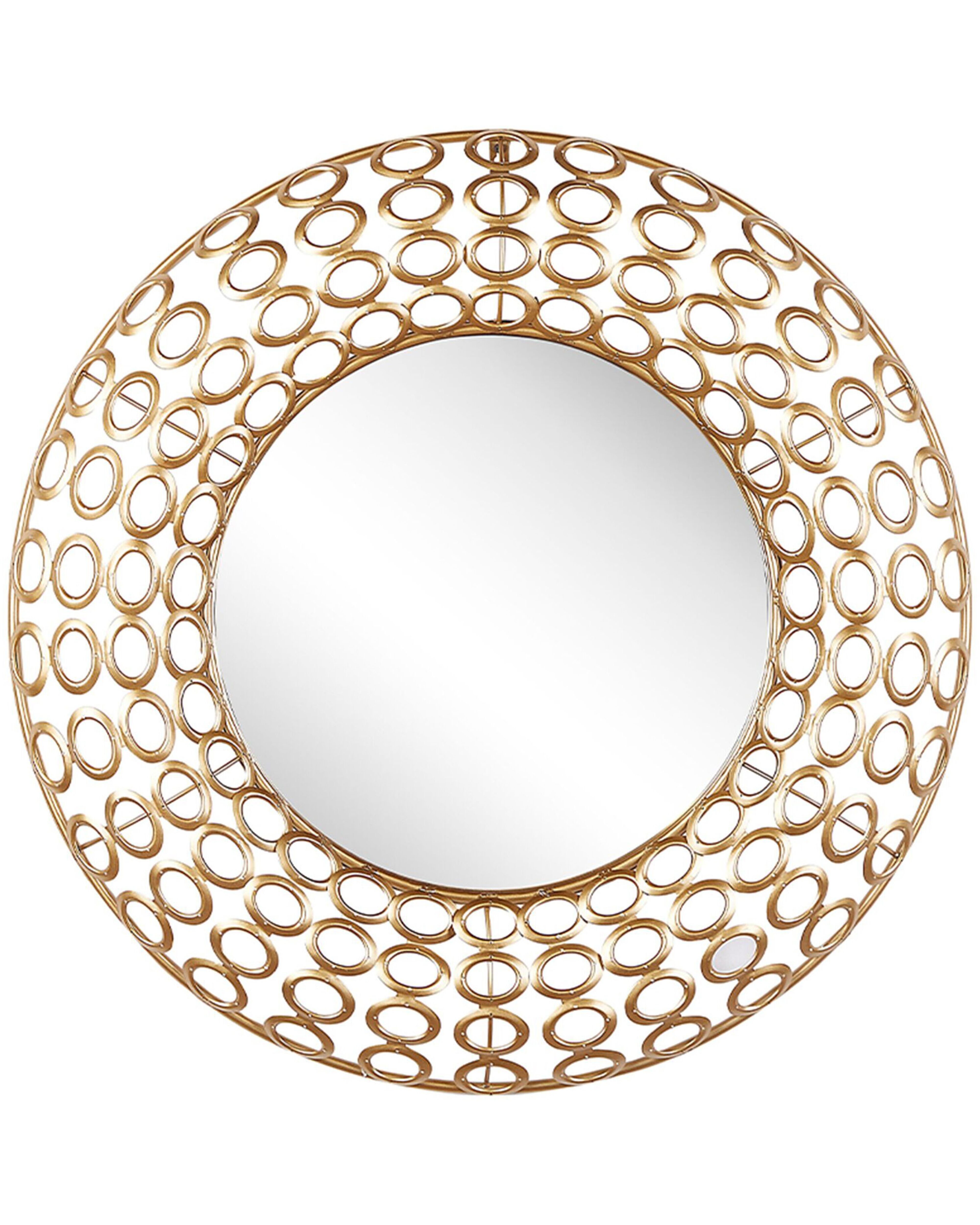 Wall Mirror BOURDON 80 cm 80 cm Metal Gold