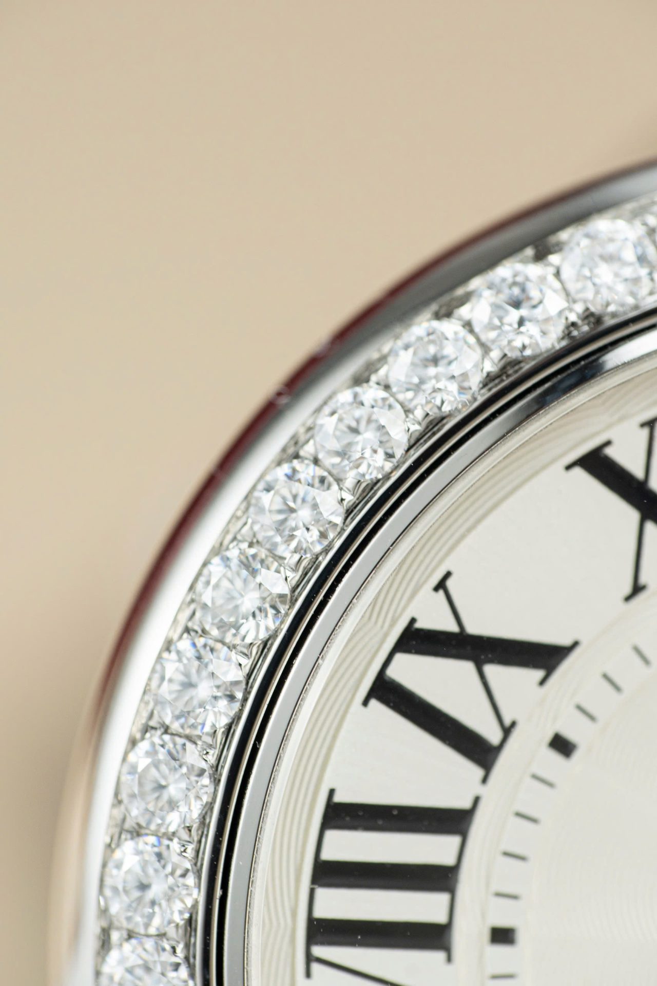 Cartier Ballon Bleu WE9009Z3 White Dial Replica Watch Bezel Diamond Moissanite AF Factory 42mm - Top club