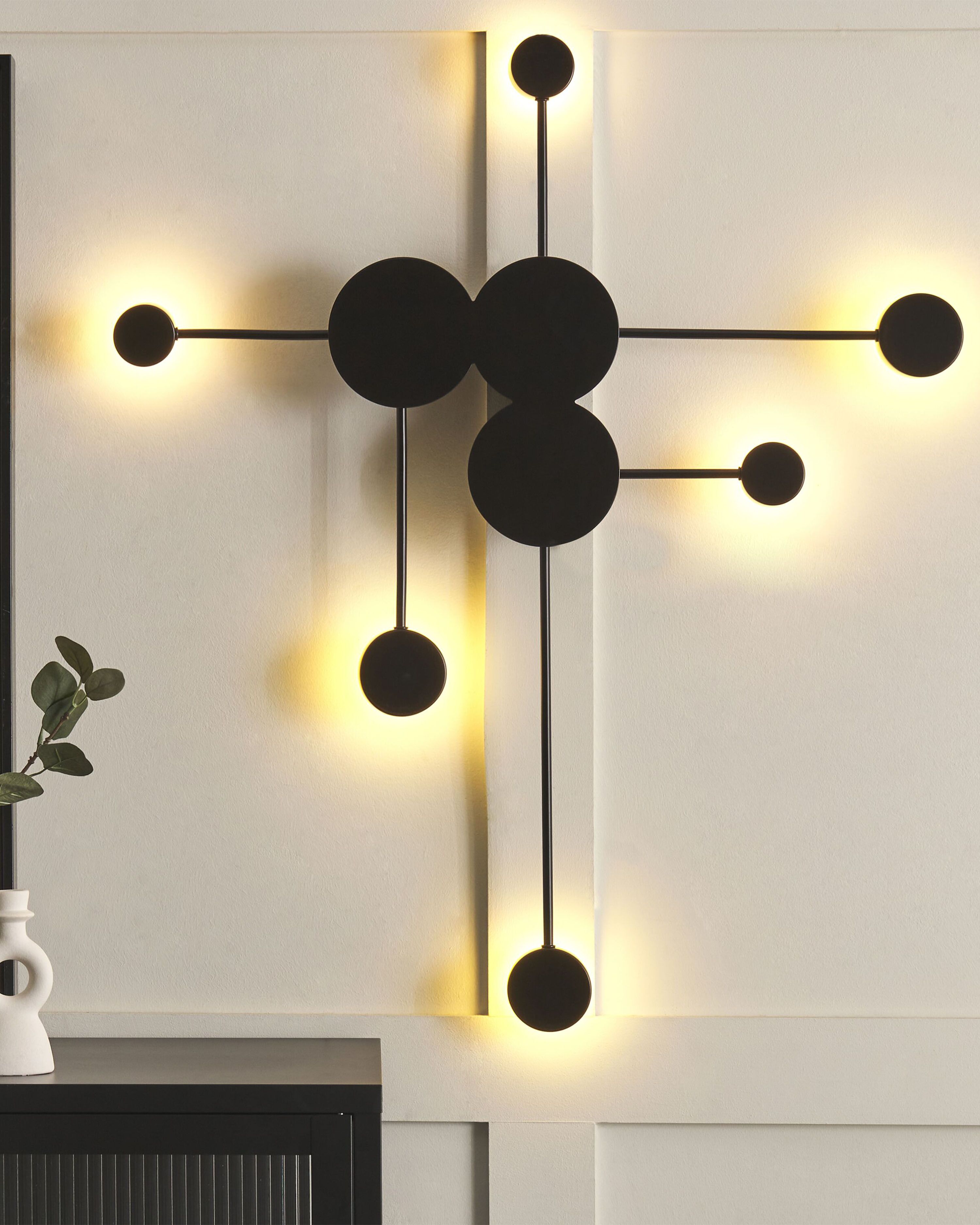 LED Wall Lamp MARIATO Metal Black