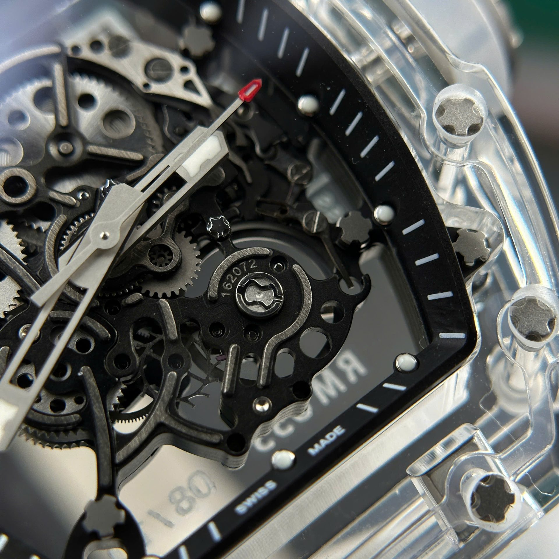 Richard Mille RM055 Sapphire Crystal Replica Watch Rubber Strap 45mm - Top club