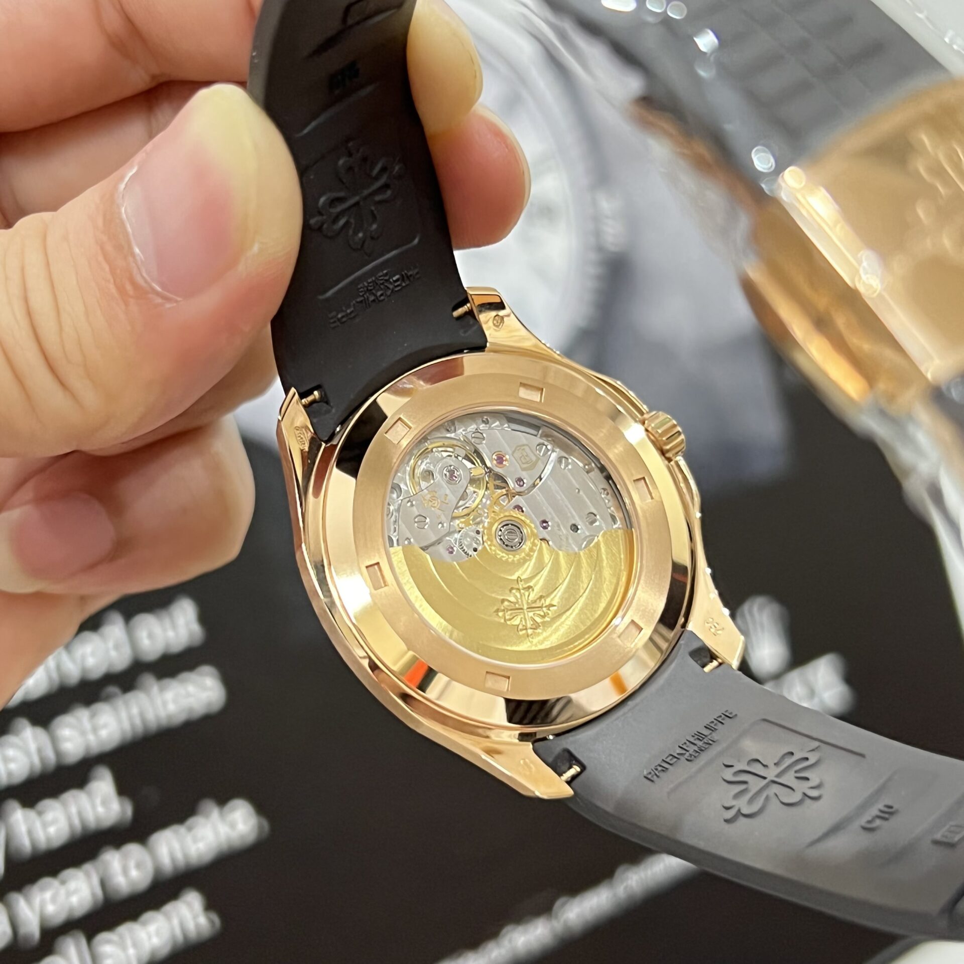 Patek Philippe Aquanaut 5167 Replica Watch Gold Wrapped Chocolate Dial 3K 40mm - Top club