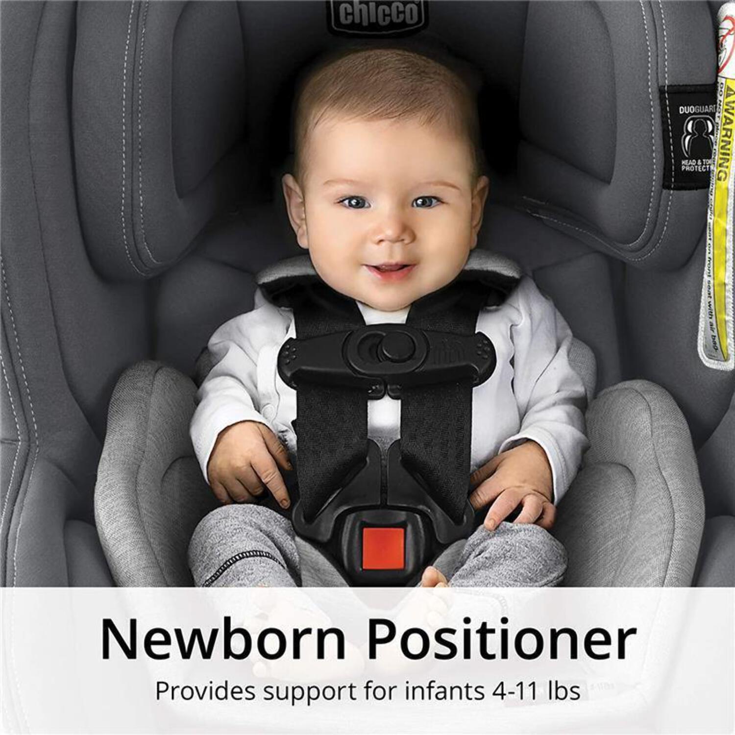 Chicco NextFit Max Zip Air Convertible Car Seat - Atmosphere (Black) - Image 6