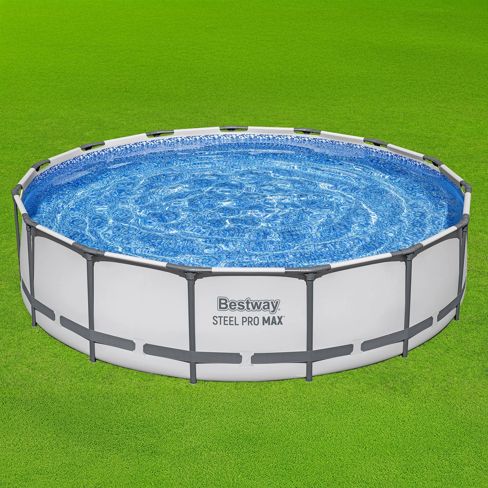Bestway Steel Pro MAX 15' x 42" Round Above Ground Swimming Pool Set - Image 3