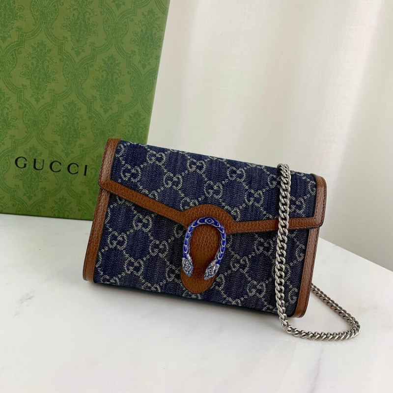 Replica Gucci Denim Dionysus Mini Chain Bag 4012311:1High-quality replica