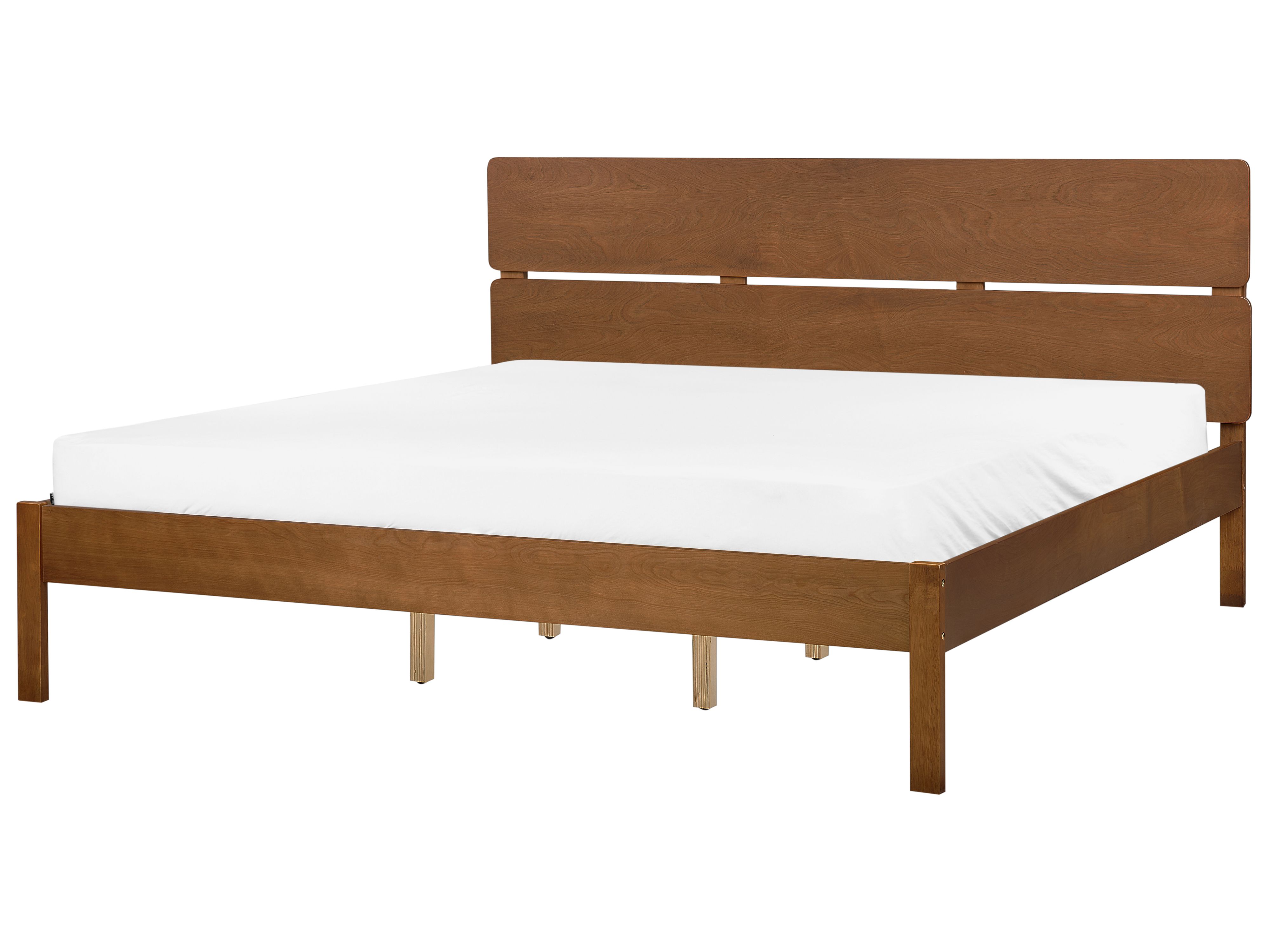 Bed Wood BOISSET 180 x 200 cm (EU Super King) Dark Brown