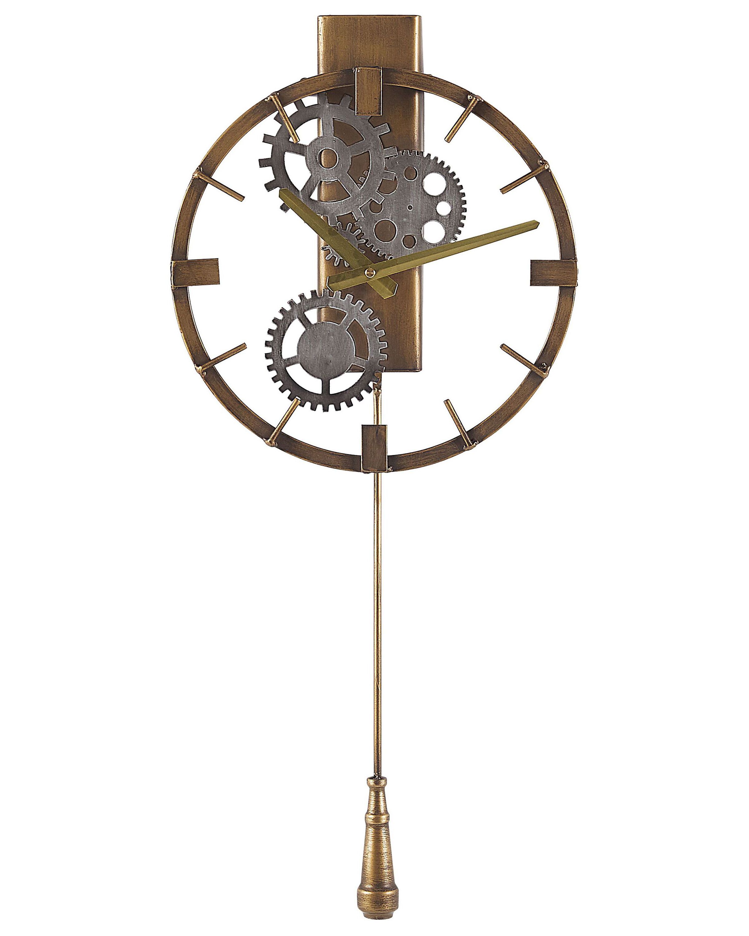 Wall Clock MARCOTE 30 cm Metal Gold