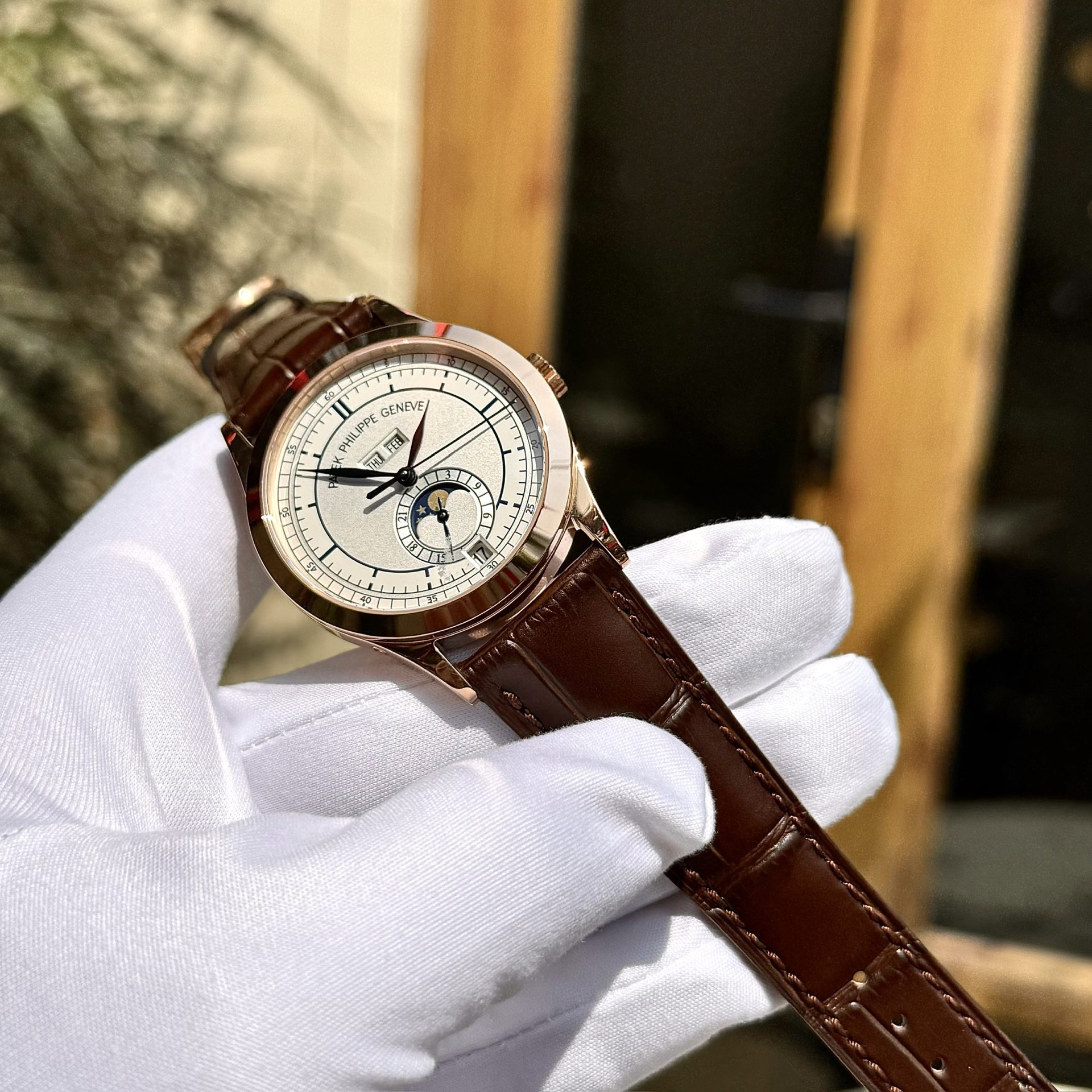 Patek Philippe Replica Watch Complications 5396R Men Leather Strap GR Factory 38.5mm - Top club
