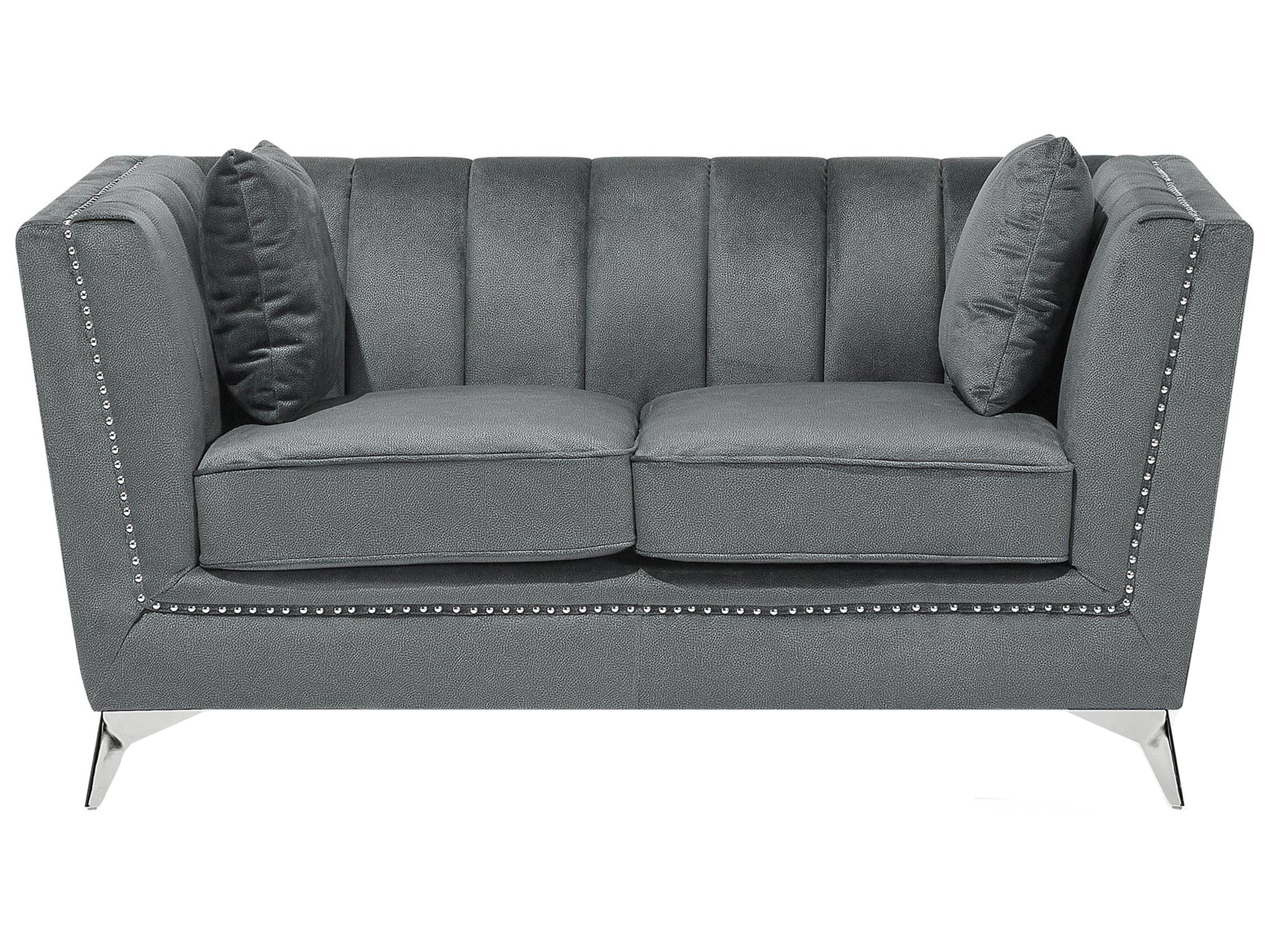 Sofa 2 Seater GAULA Velvet Grey