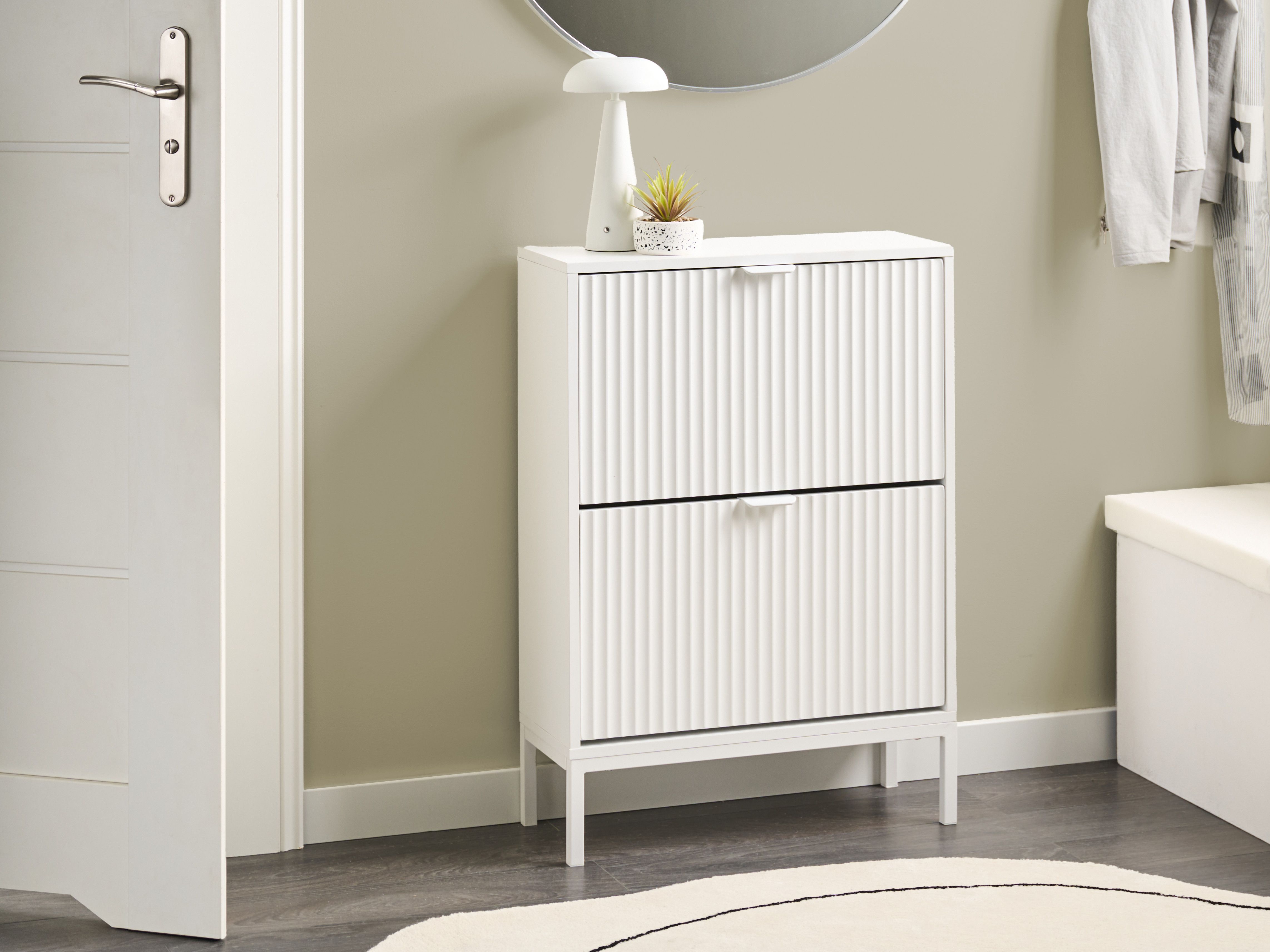 Shoe Storage Cabinet ADELAIDE White