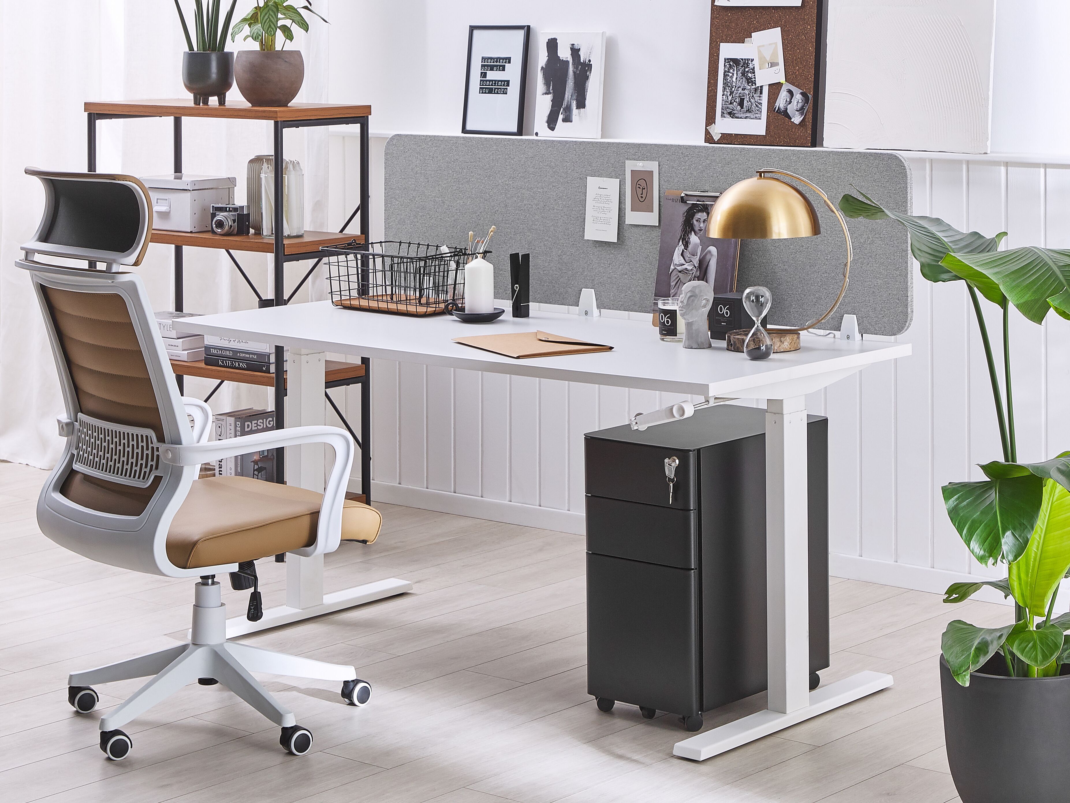 Desk Screen WALLY Light Grey
