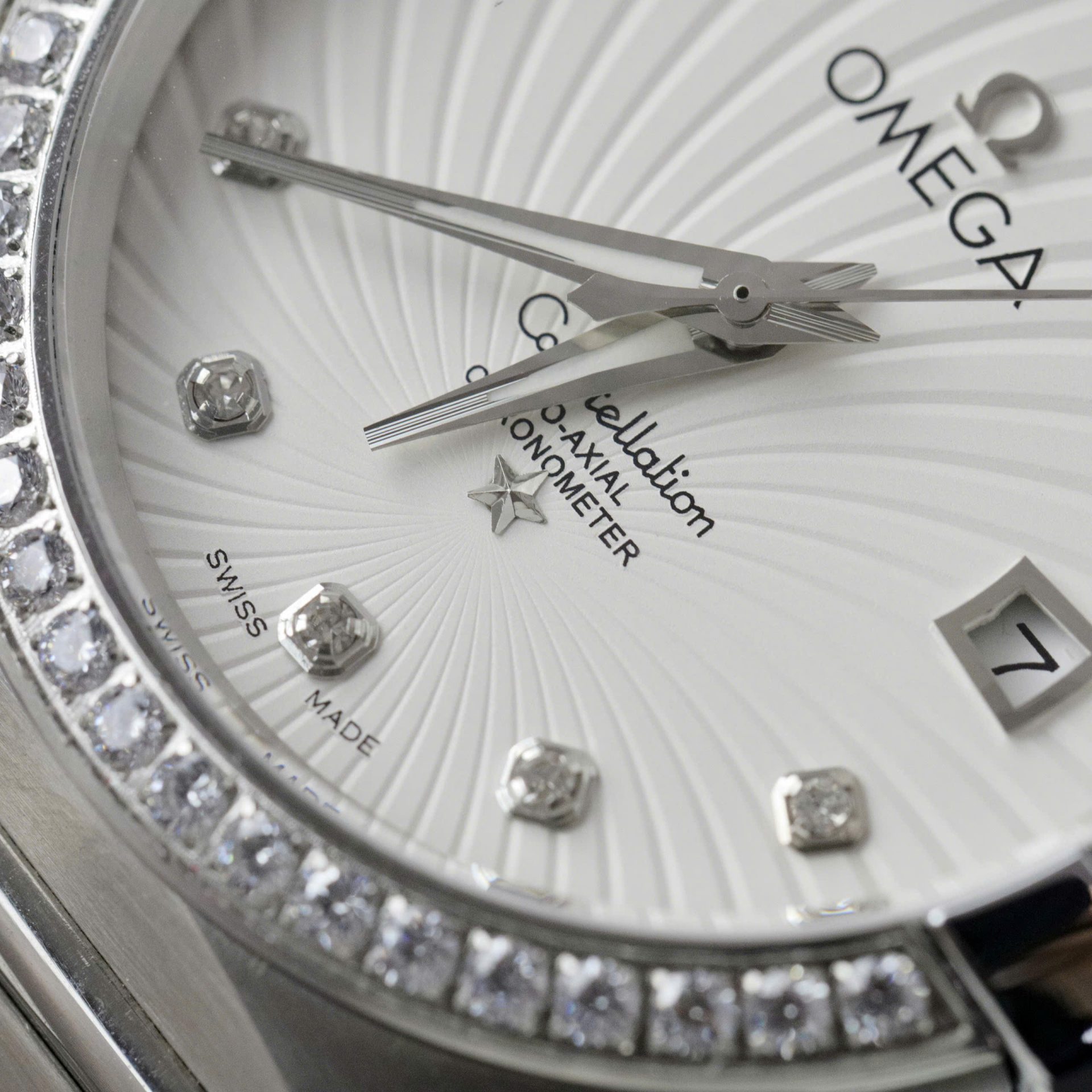Omega Constellation Co-Axial Fake 11 Watch White Dial Metal Strap 38mm - Top club