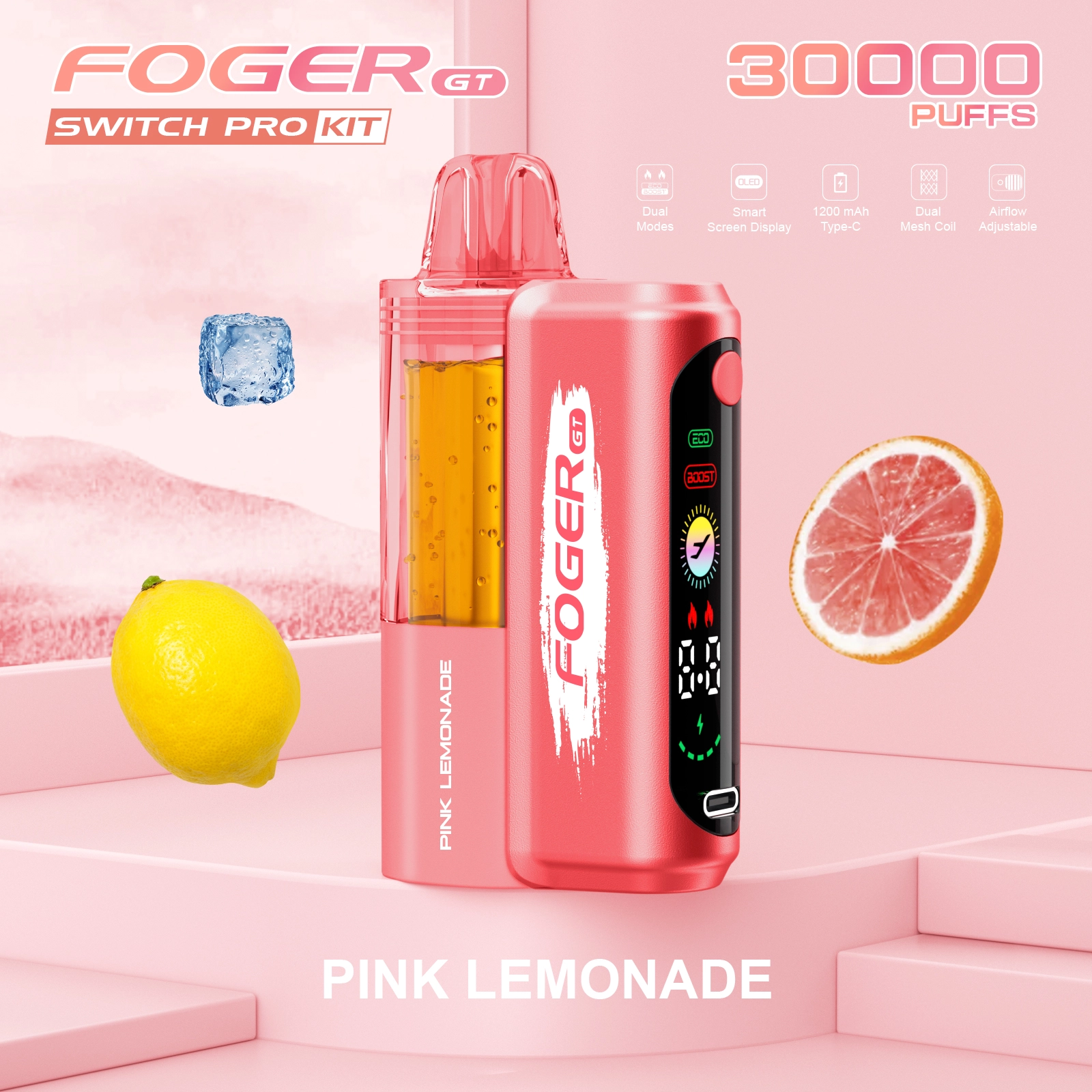 5 PACK-Foger GT 30000 Puffs Pod Kit Disposable Vape