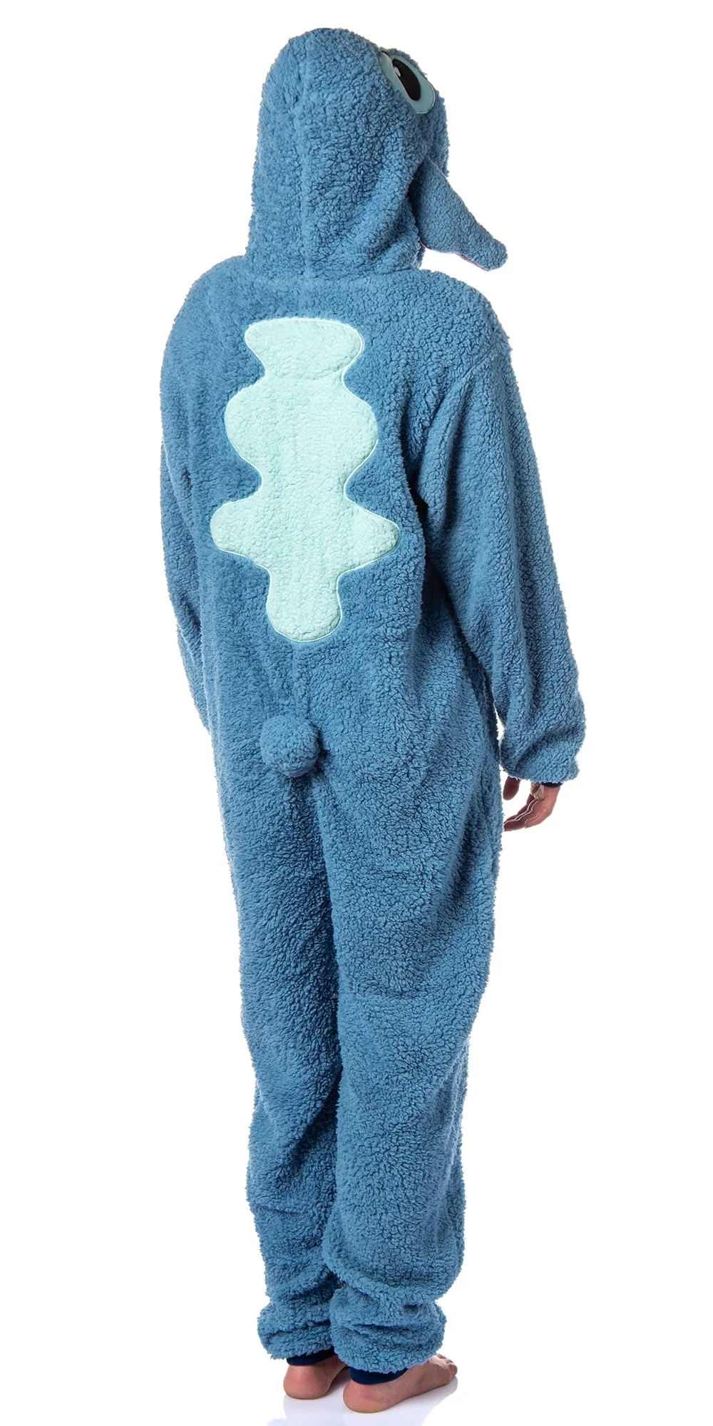 Disney Lilo And Stitch Adult Unisex Stitch Costume Sherpa Fleece One Piece Pajama Union Suit - Image 3 Disney Lilo And Stitch Adult Unisex Stitch Costume Sherpa Fleece One Piece Pajama Union Suit - Image 3