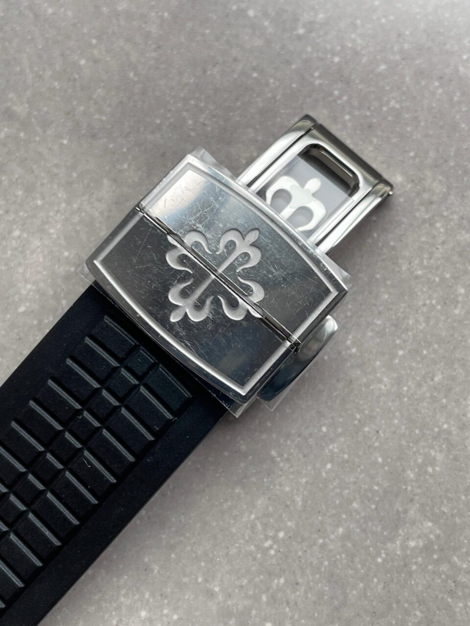 Replica PATEK PHILIPPE Aquanaut 5167 SS 3KF Best Edition Gray Dial on Black Rubber Strap A324 Super Clone V2 - Top club