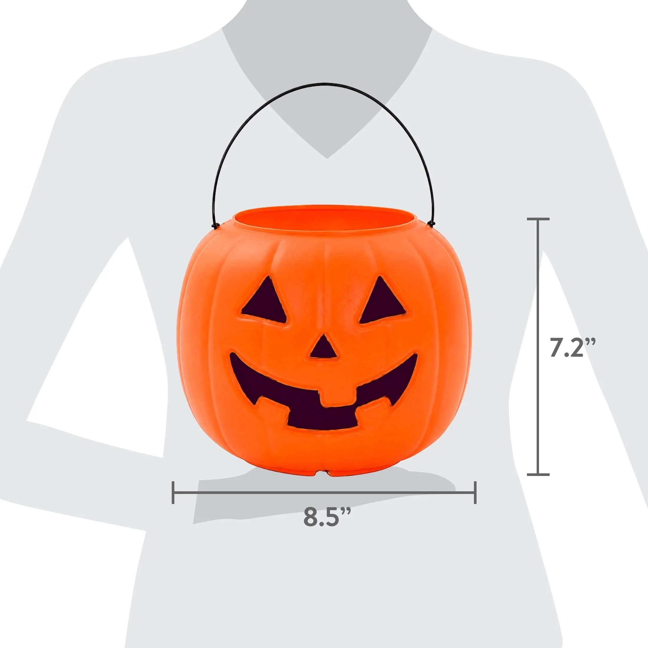 Way To Celebrate 30-Count 8 in Orange Plastic Jack-o'-Lantern Pumpkin Buckets - Image 7 Way To Celebrate 30-Count 8 in Orange Plastic Jack-o'-Lantern Pumpkin Buckets - Image 7