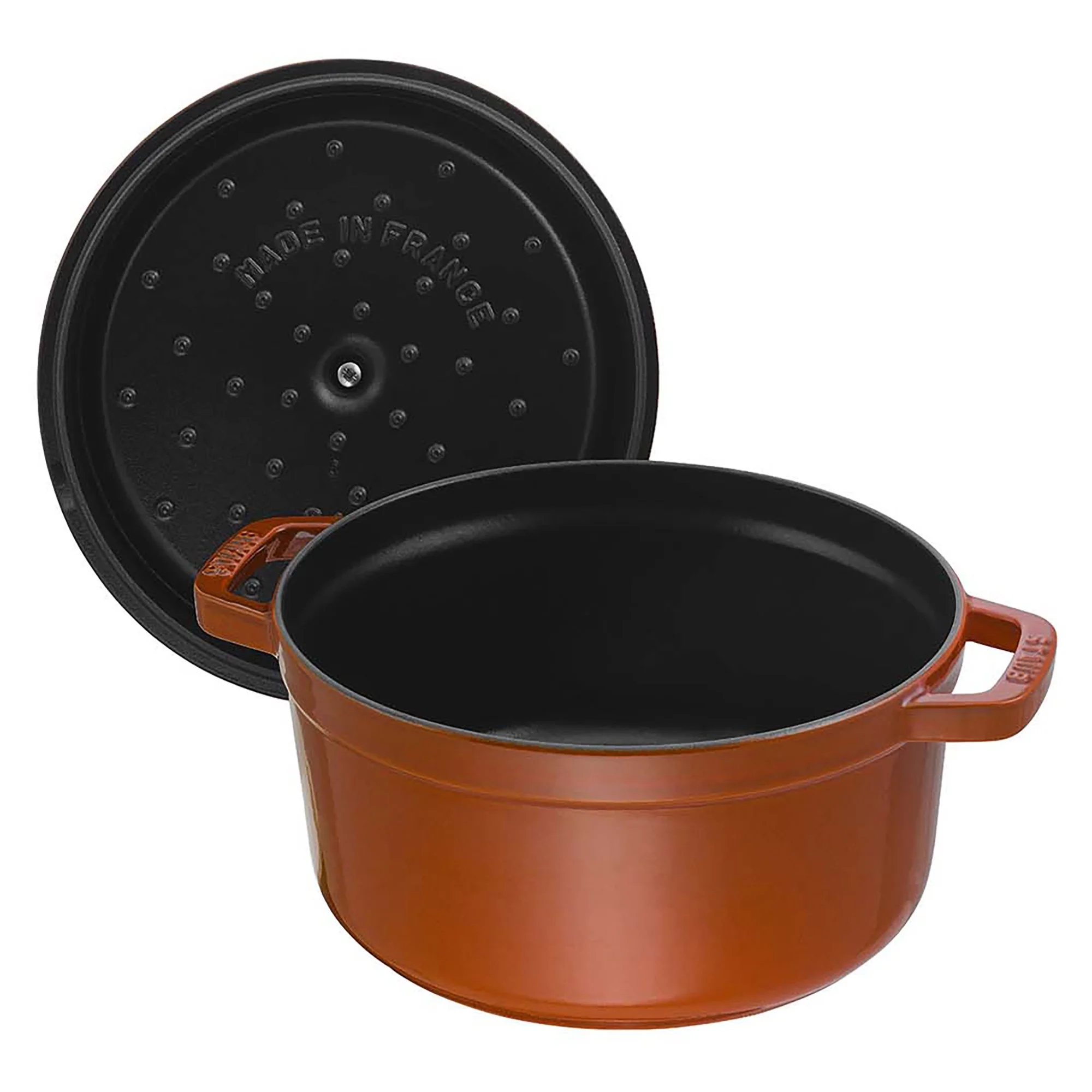 Staub Cast Iron 2.75-qt Round Cocotte - Basil - Image 25